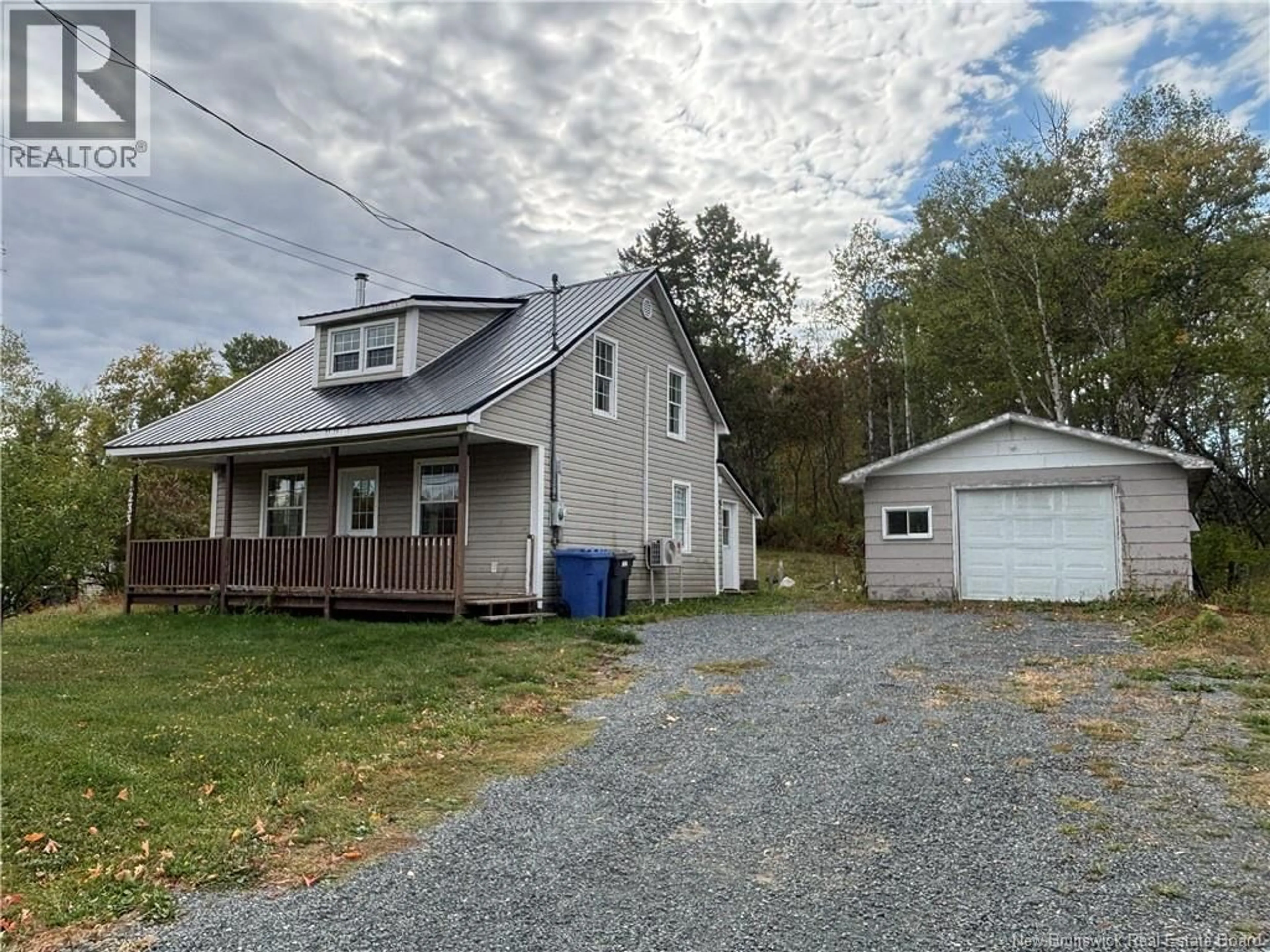 A pic from outside/outdoor area/front of a property/back of a property/a pic from drone, street for 1233 ROUTE 322, Robertville New Brunswick E8K2P5