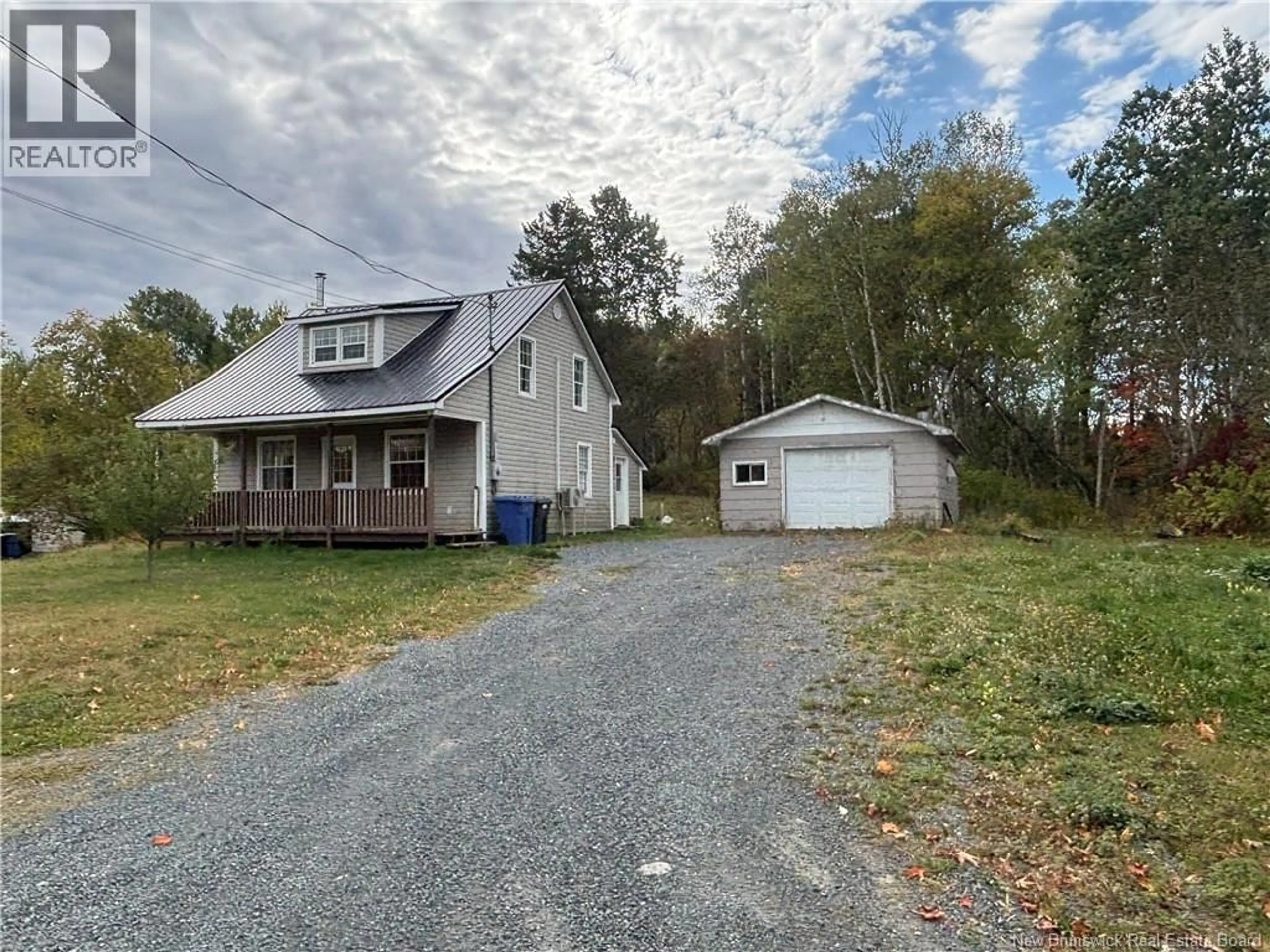 A pic from outside/outdoor area/front of a property/back of a property/a pic from drone, street for 1233 ROUTE 322, Robertville New Brunswick E8K2P5