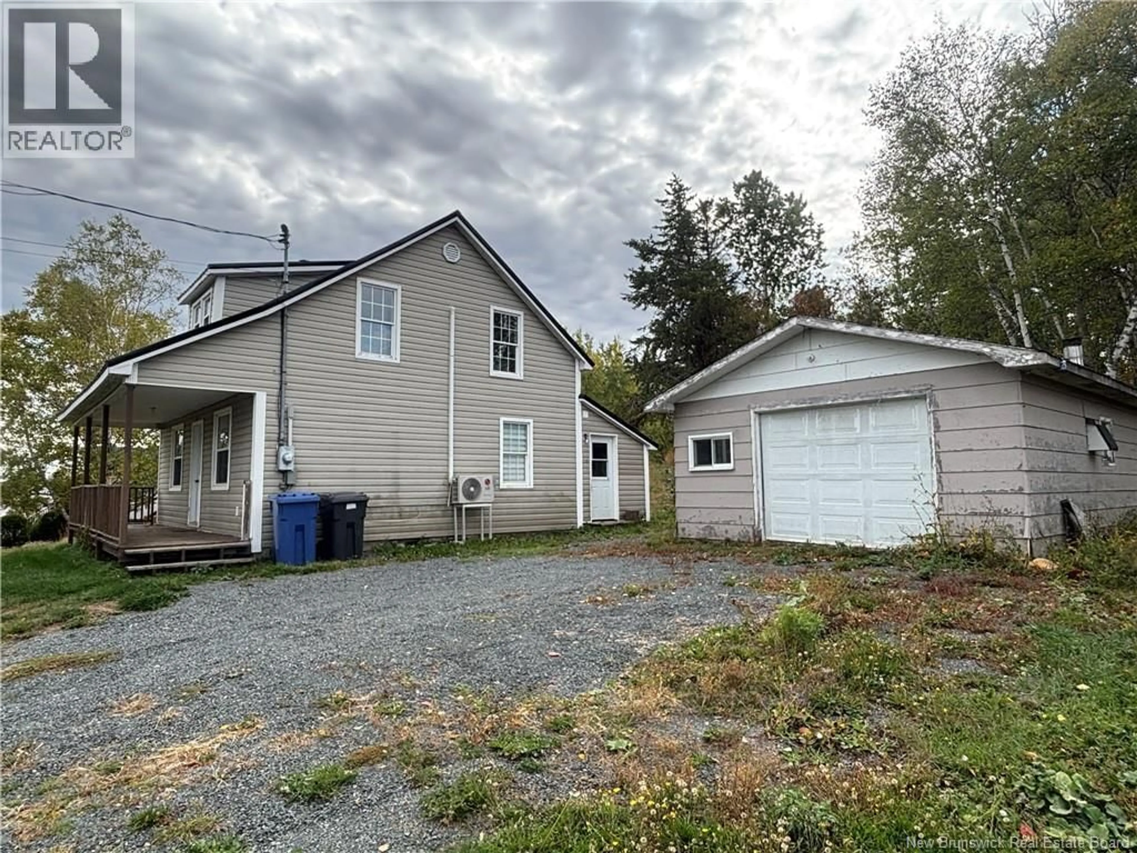 A pic from outside/outdoor area/front of a property/back of a property/a pic from drone, street for 1233 ROUTE 322, Robertville New Brunswick E8K2P5