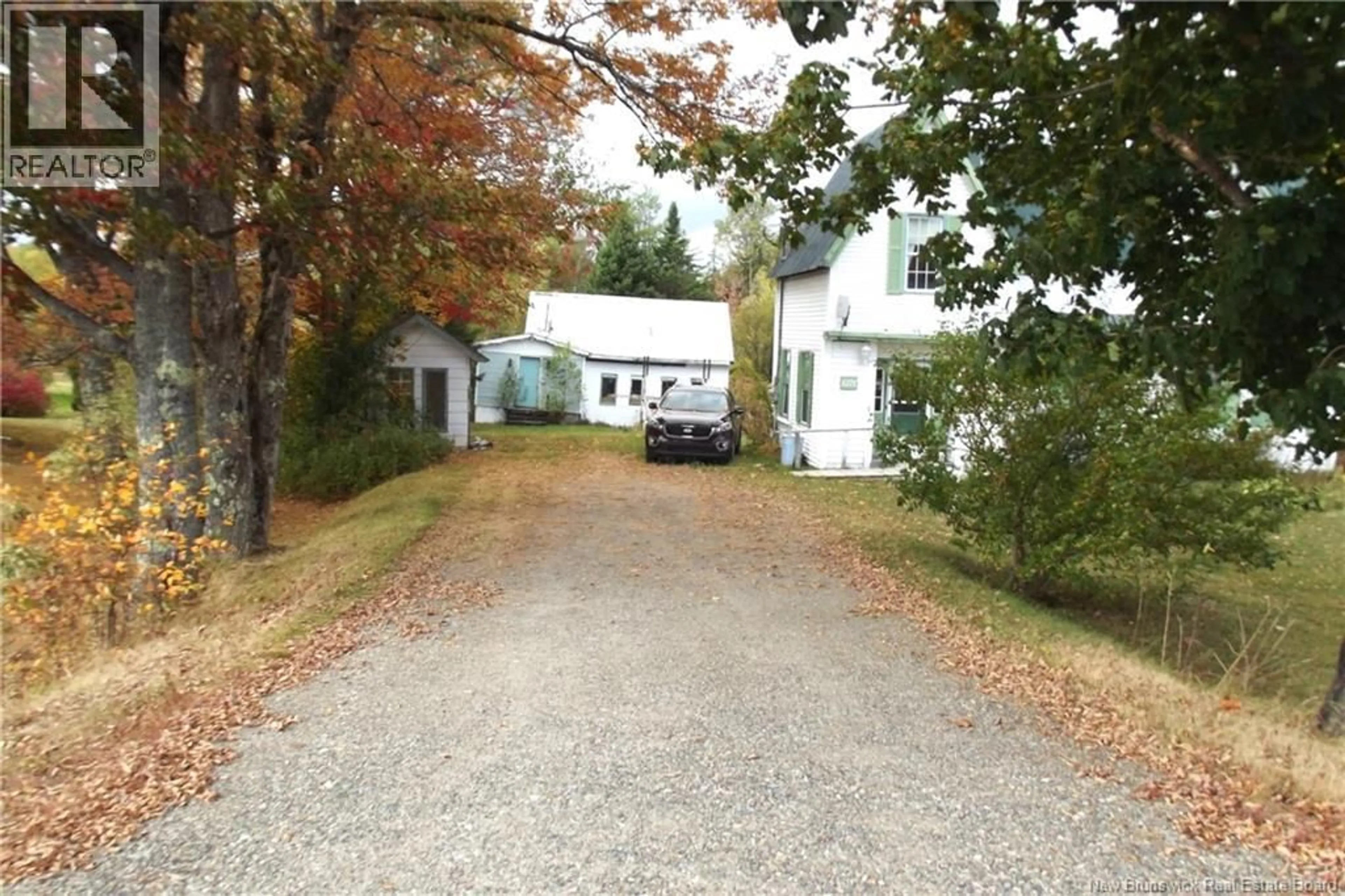 A pic from outside/outdoor area/front of a property/back of a property/a pic from drone, street for 1271 107 ROUTE, Cross Creek New Brunswick E6B1V5