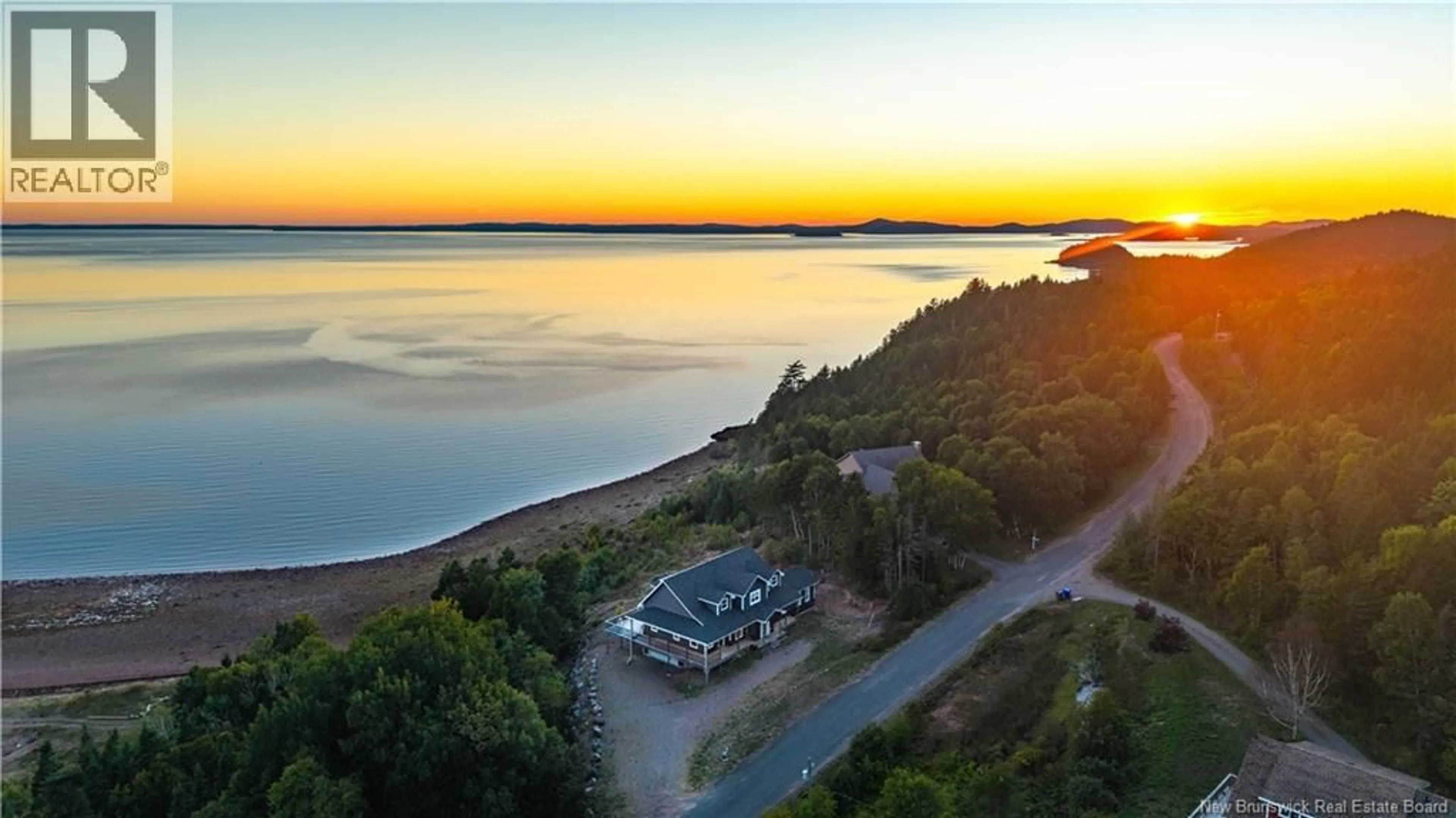 A pic from outside/outdoor area/front of a property/back of a property/a pic from drone, water/lake/river/ocean view for 538 SHORE ROAD, Breadalbane New Brunswick E5C1P3