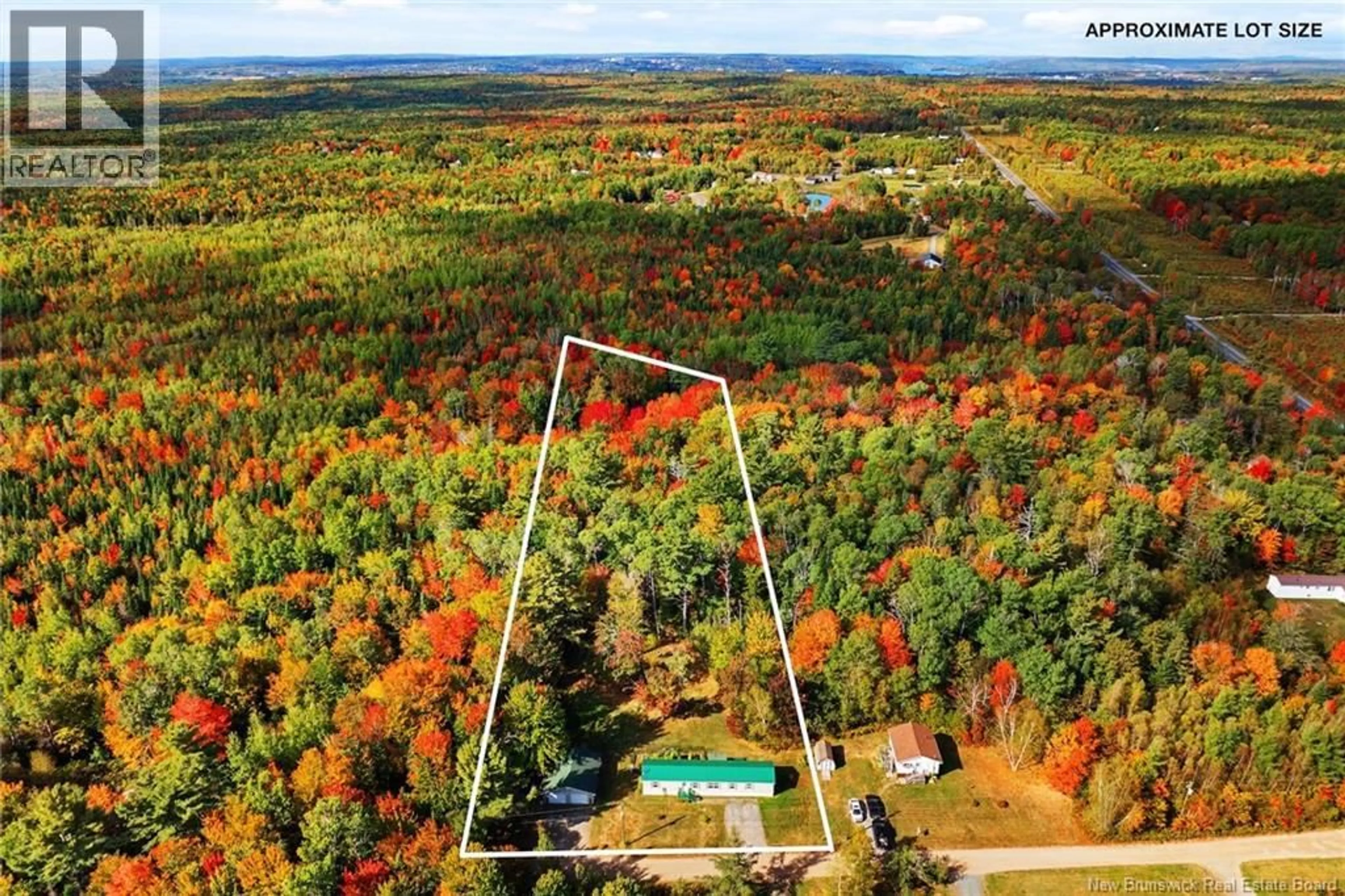 A pic from outside/outdoor area/front of a property/back of a property/a pic from drone, forest/trees view for 18 SULLIVAN LANE, Noonan New Brunswick E3A7C4