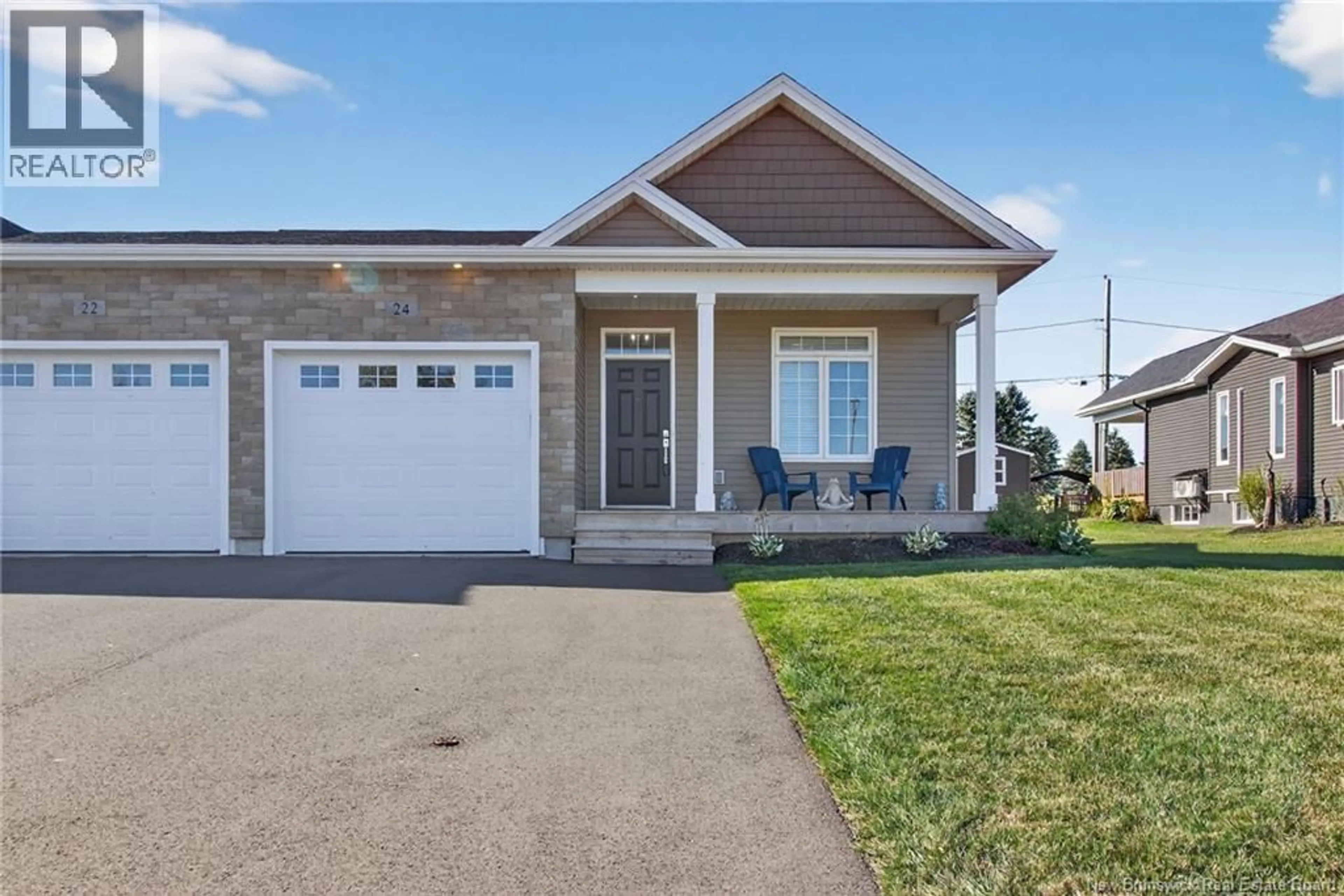 Home with brick exterior material, street for 24 EAGLEWOOD DRIVE, Moncton New Brunswick E1H0H3