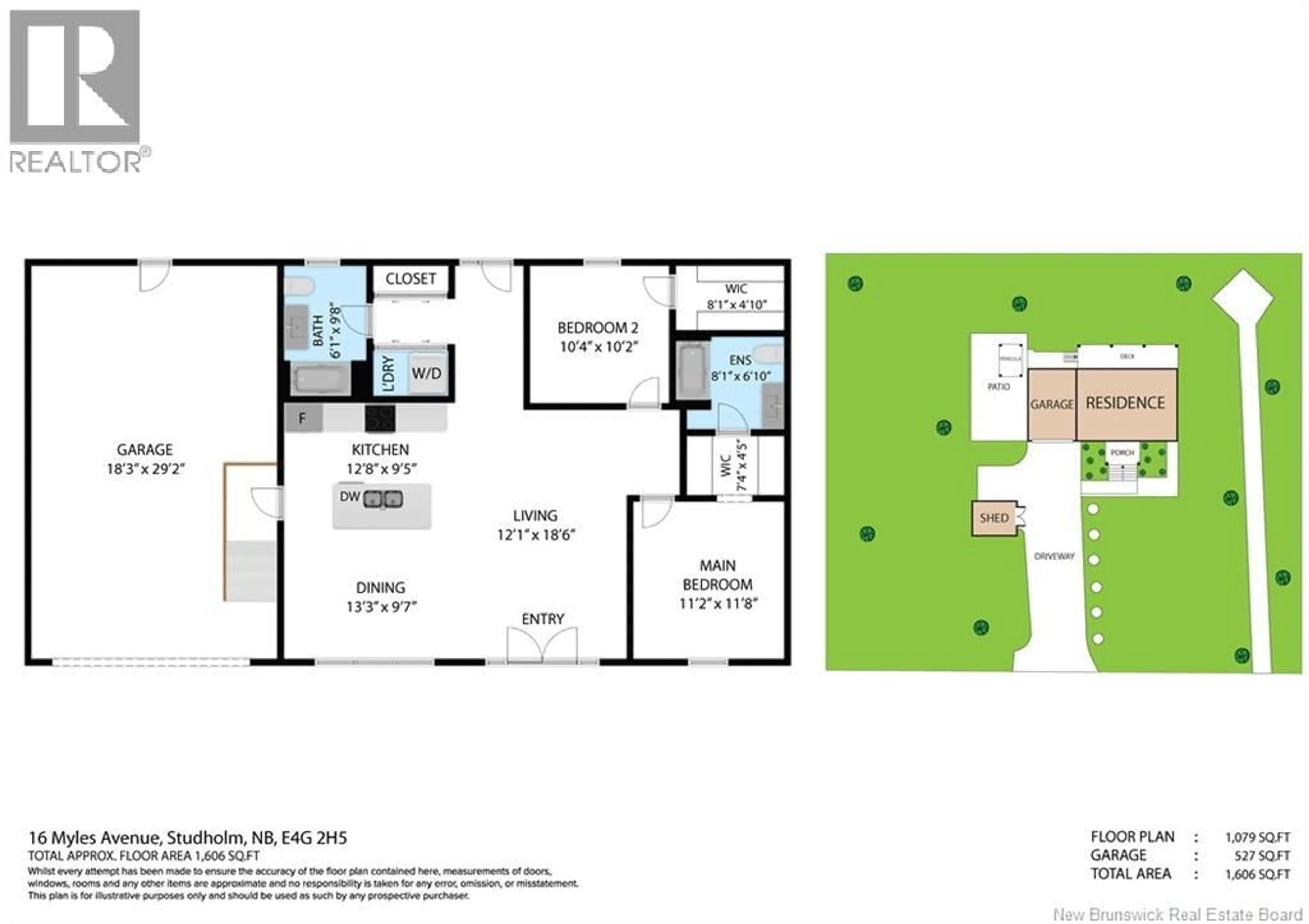 Floor plan for 16 MYLES AVENUE, Roachville New Brunswick E4G2H5