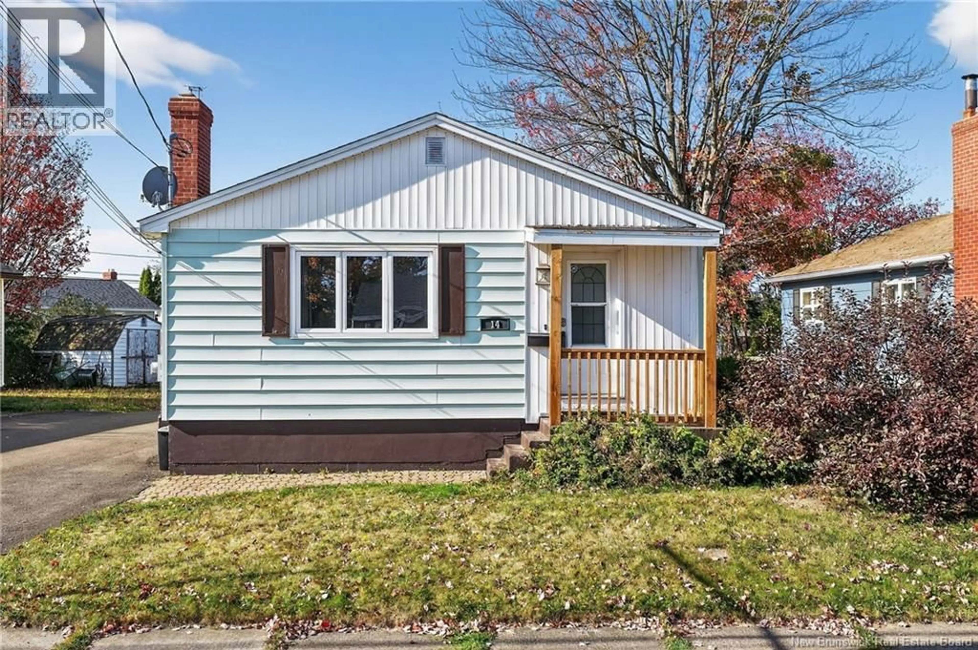 Home with vinyl exterior material, street for 14 CAMBRIDGE STREET, Moncton New Brunswick E1C7R1