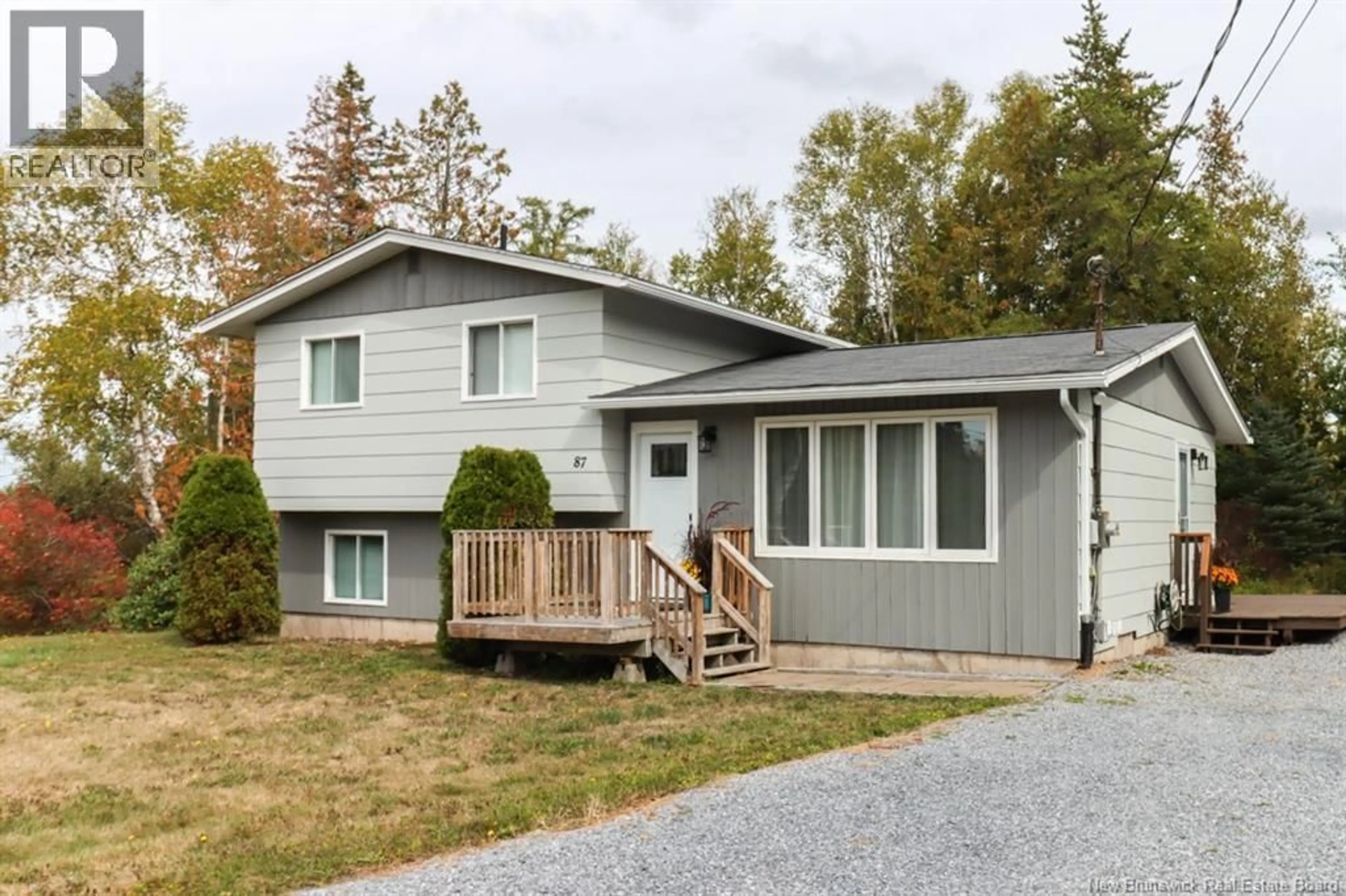 Home with vinyl exterior material, street for 87 STOCK FARM ROAD, Quispamsis New Brunswick E2G2A2