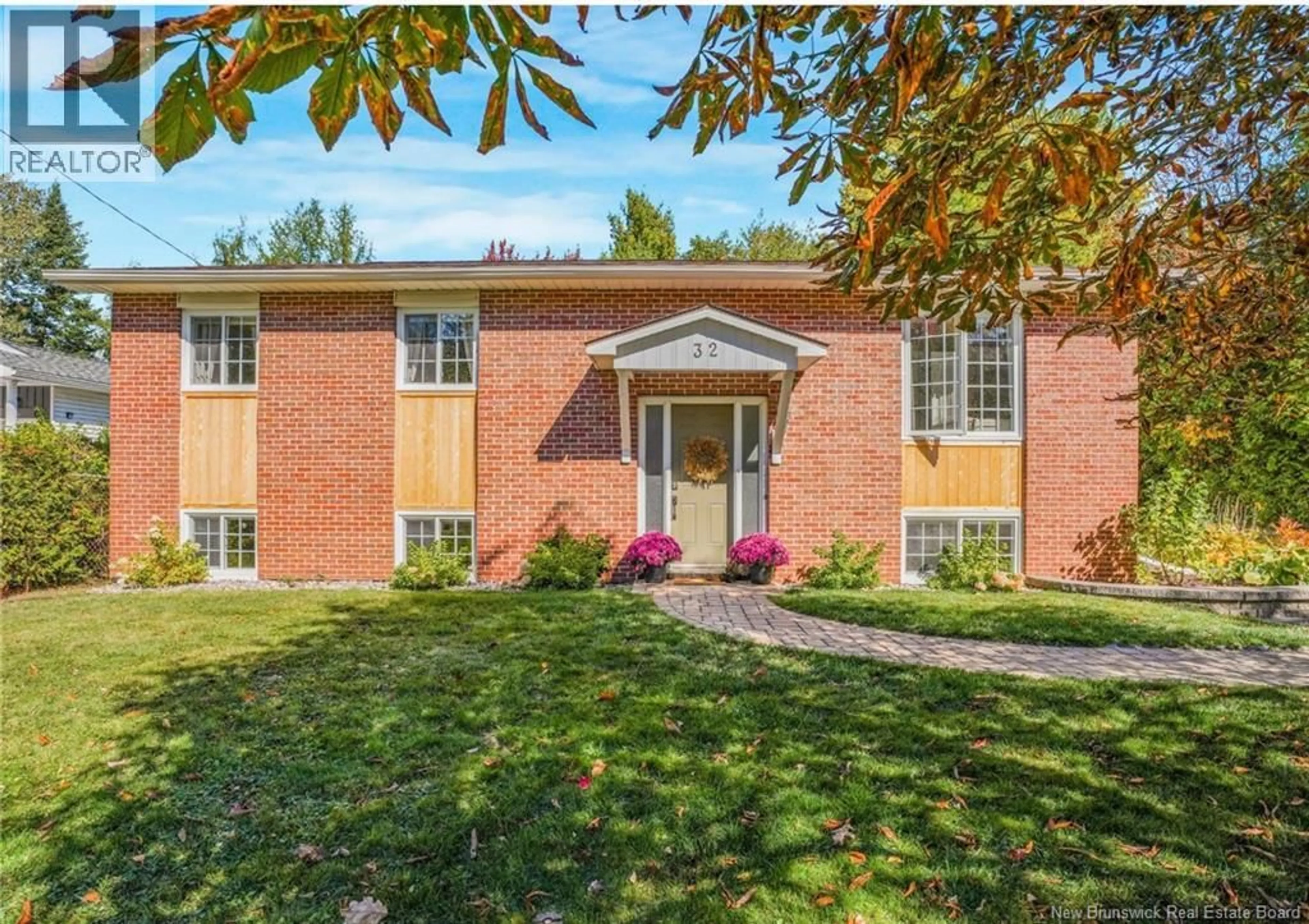 Home with brick exterior material, street for 32 BRADLEY AVENUE, New Maryland New Brunswick E3C1C4