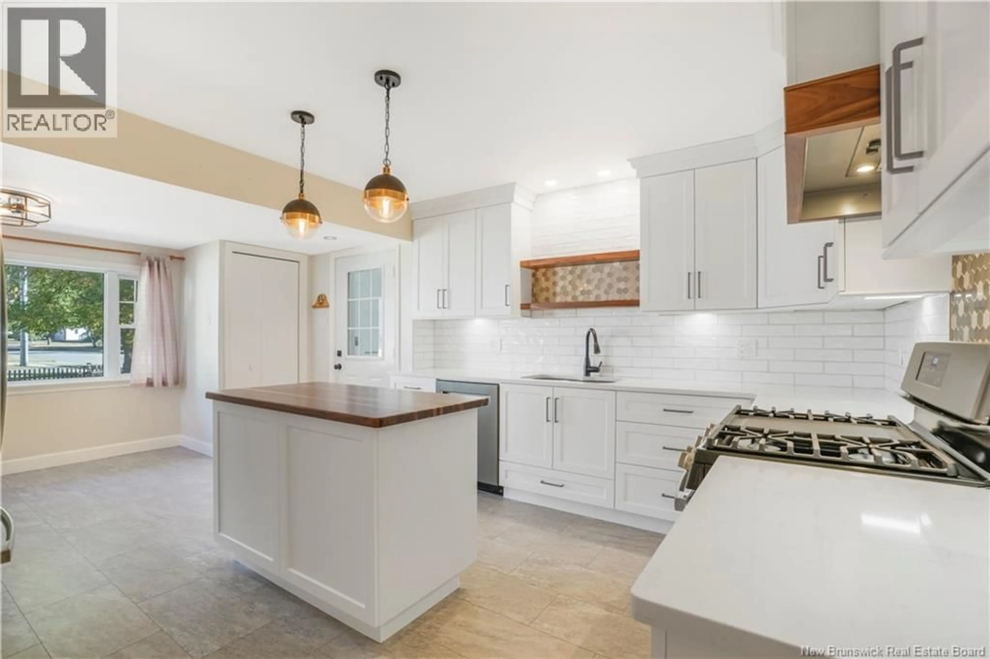 Open concept kitchen, ceramic/tile floor for 171 SUNSET DRIVE, Fredericton New Brunswick E3A1A2