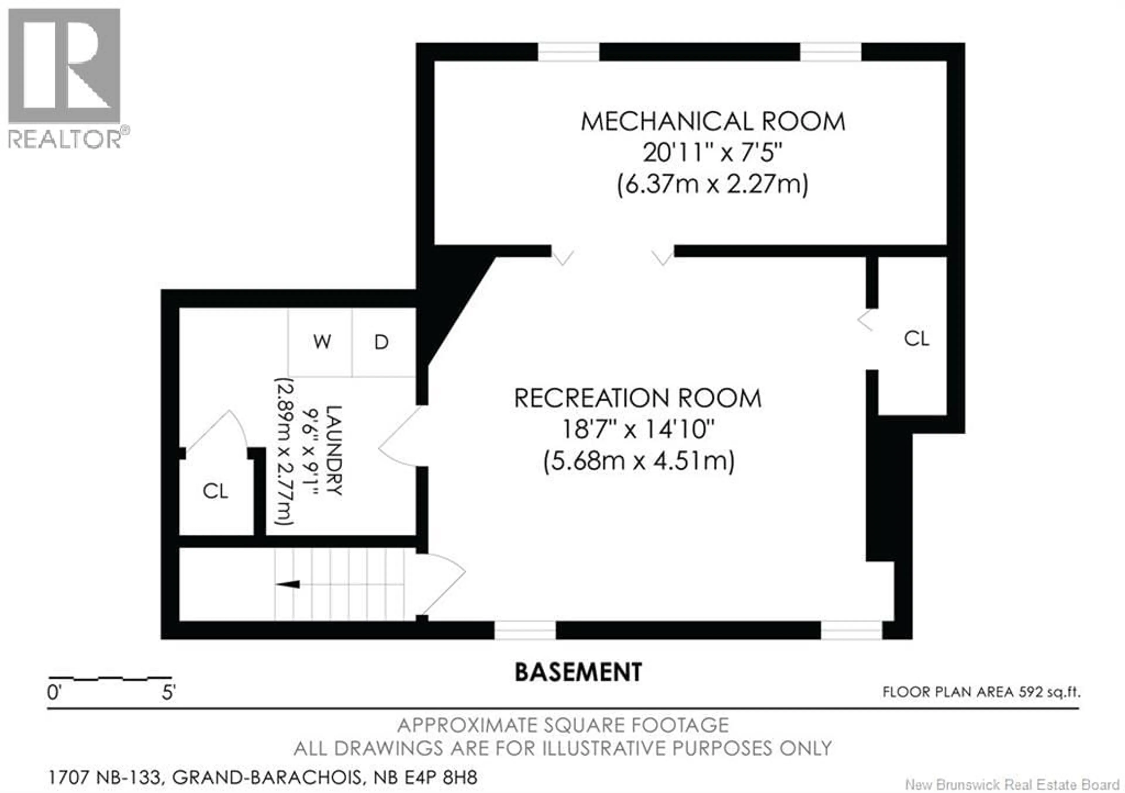 Floor plan for 1707 ROUTE 133, Grand-Barachois New Brunswick E4P8H8