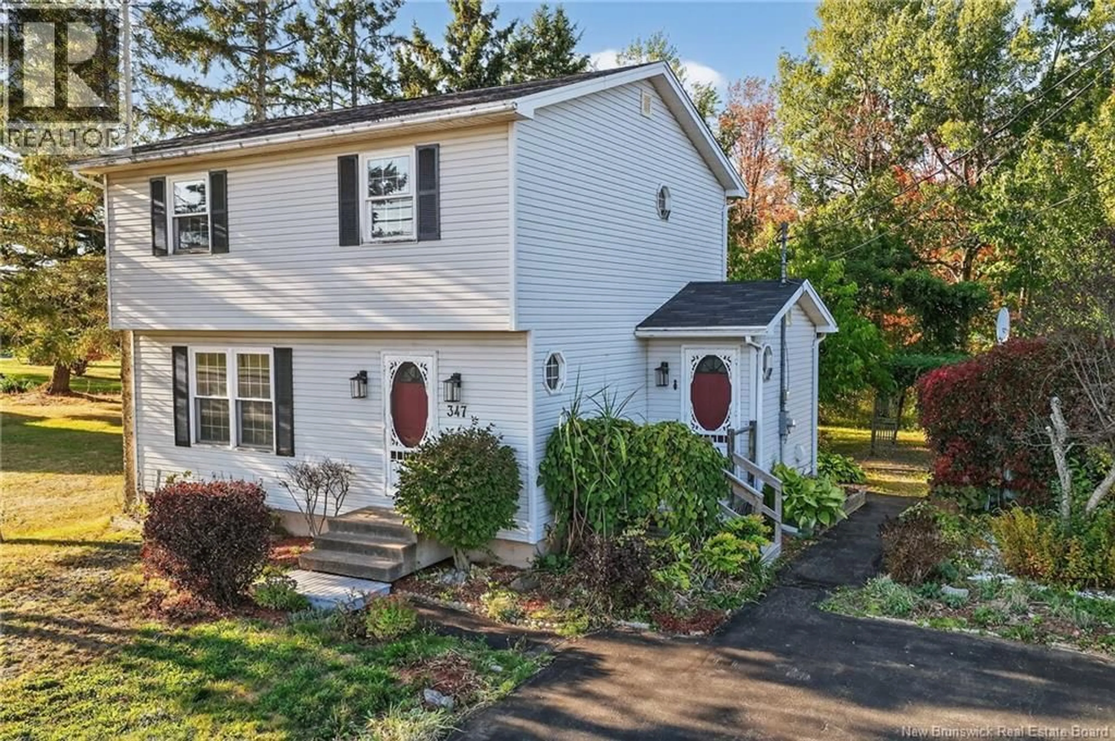 Home with vinyl exterior material, street for 347 RYAN STREET, Moncton New Brunswick E1G2W2