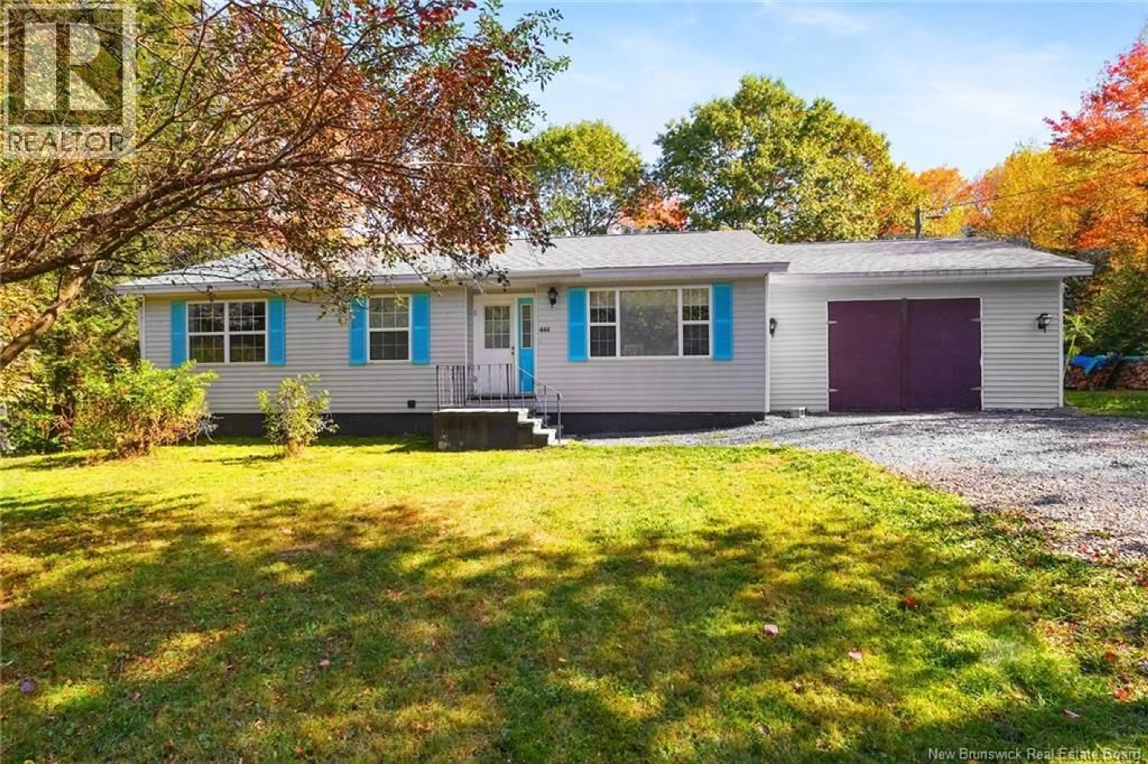 Home with vinyl exterior material, street for 444 ROUTE 628, Penniac New Brunswick E3A6X6