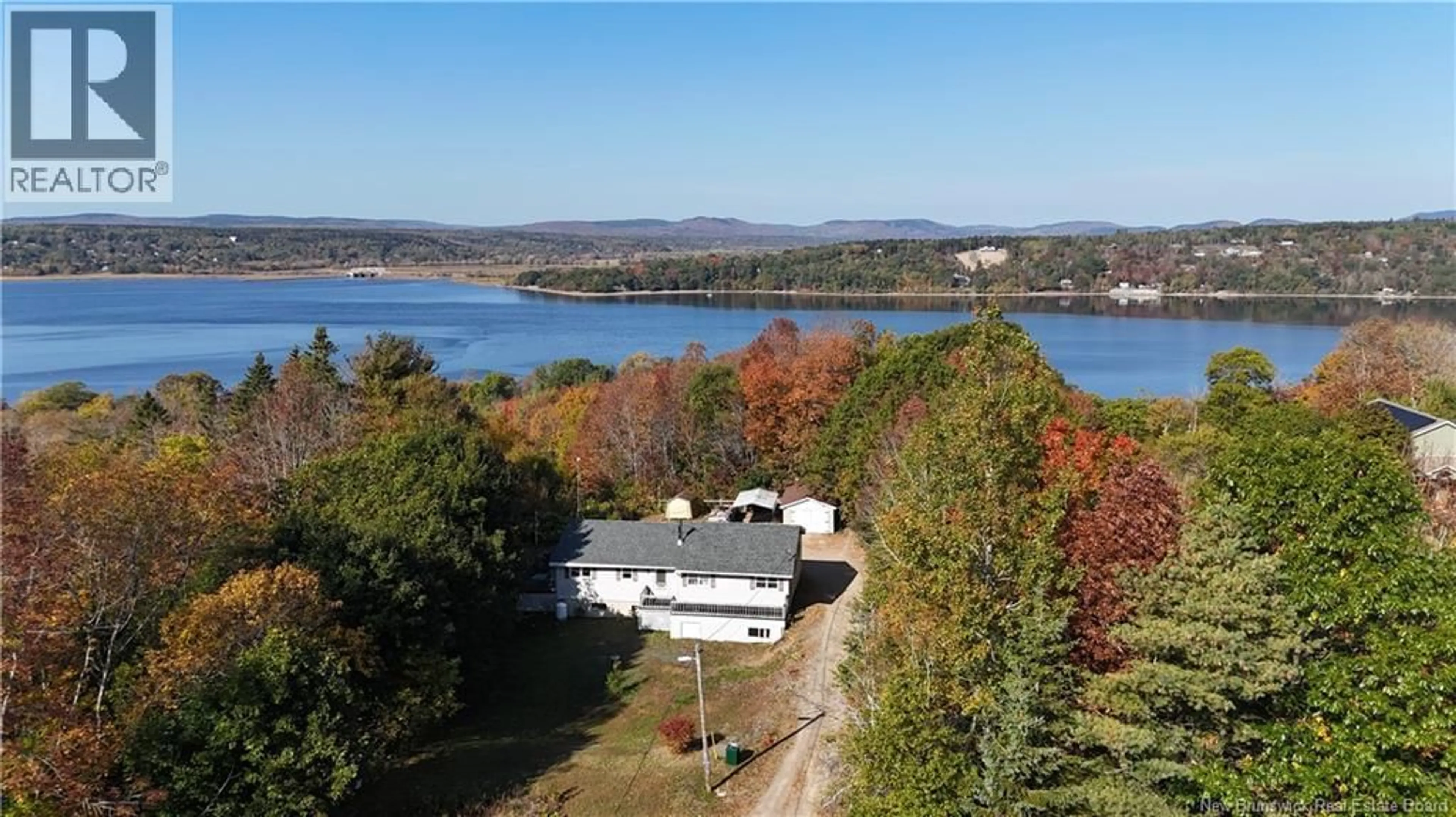 A pic from outside/outdoor area/front of a property/back of a property/a pic from drone, water/lake/river/ocean view for 2557 ROUTE 845, Carters Point New Brunswick E5S1R2