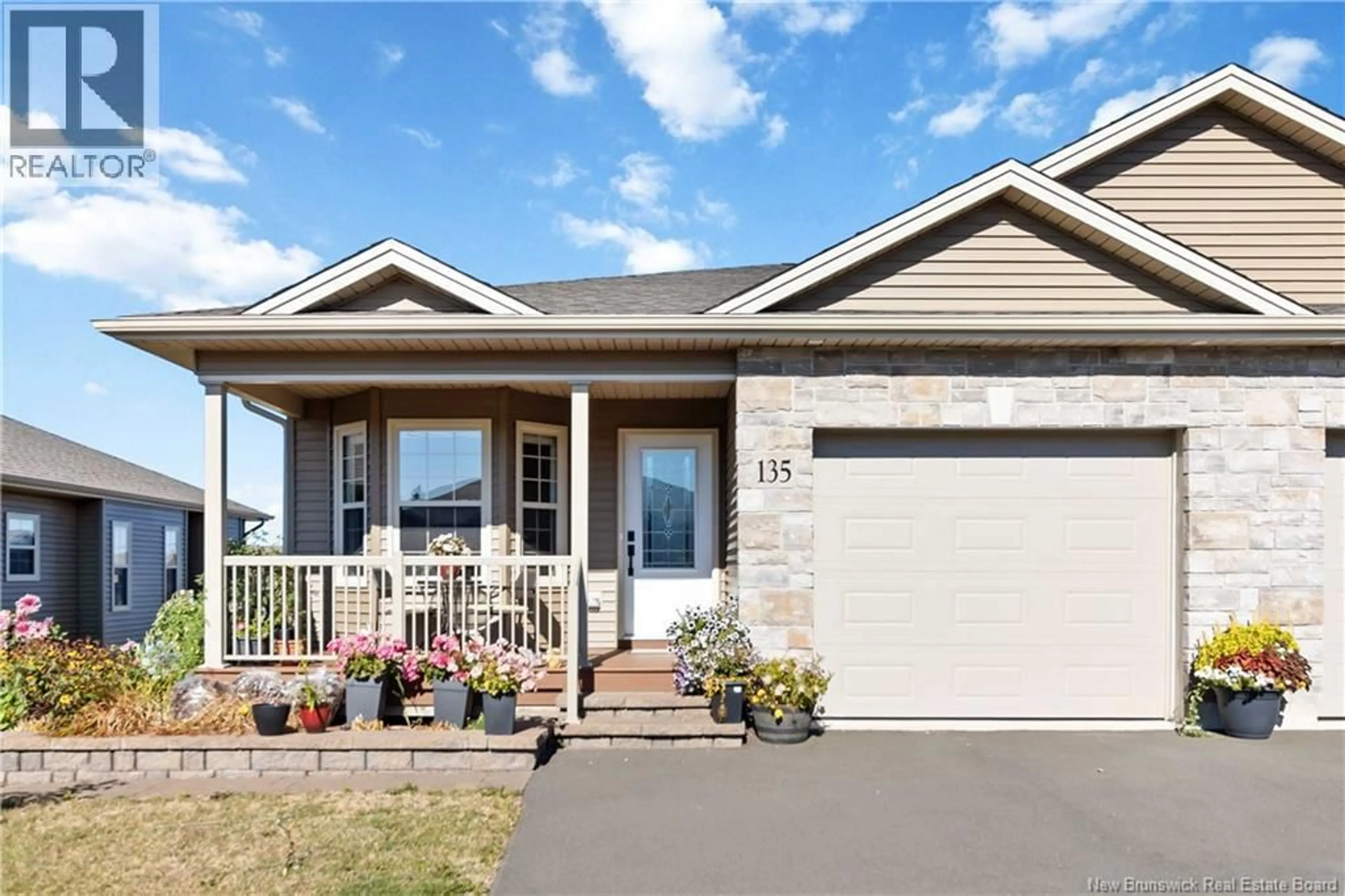 Home with vinyl exterior material, street for 135 NORTHUMBERLAND DRIVE, Moncton New Brunswick E1A9K1