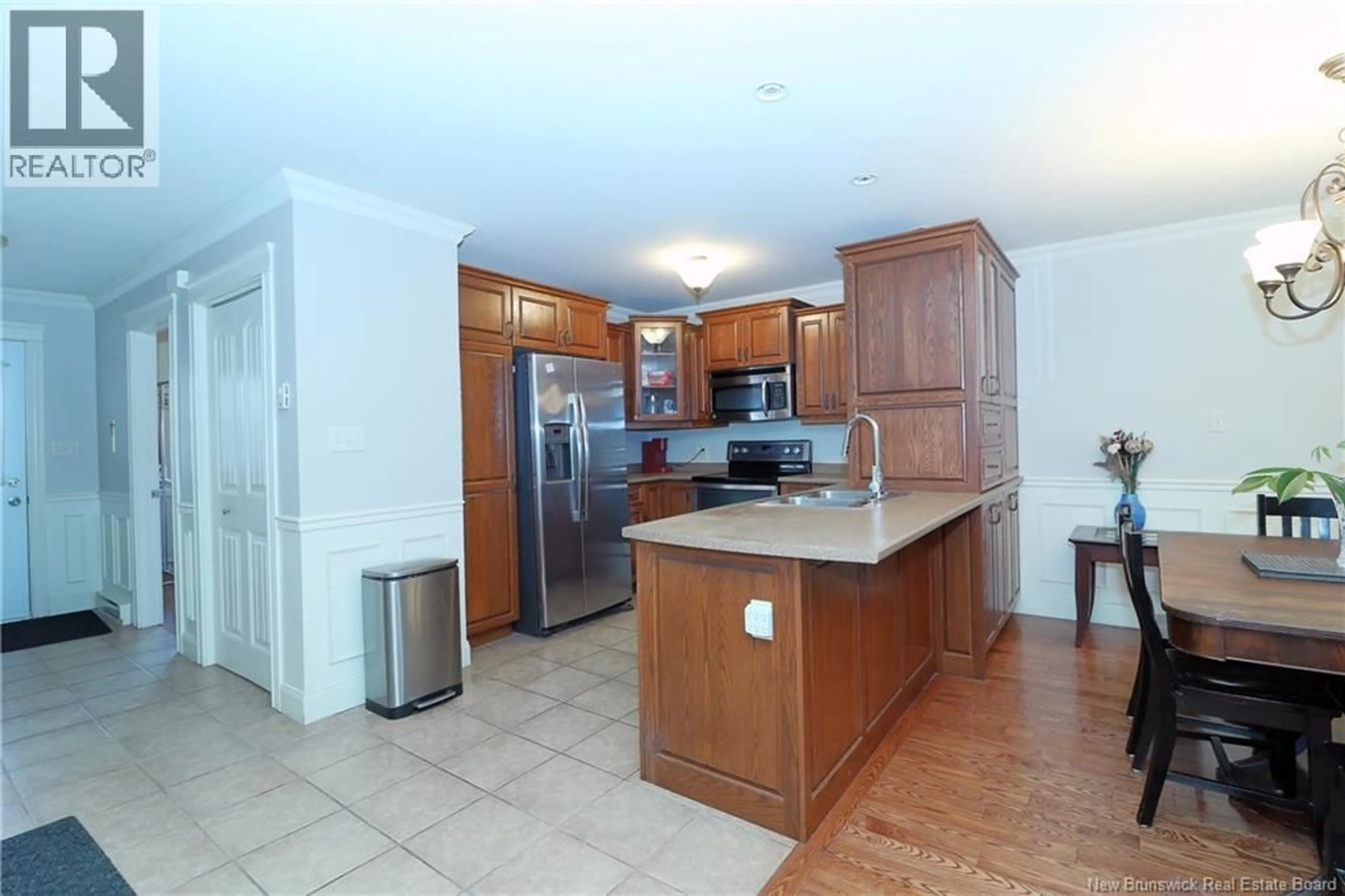 Open concept kitchen, ceramic/tile floor for 90 VALCOUR DRIVE, Fredericton New Brunswick E3C0H6