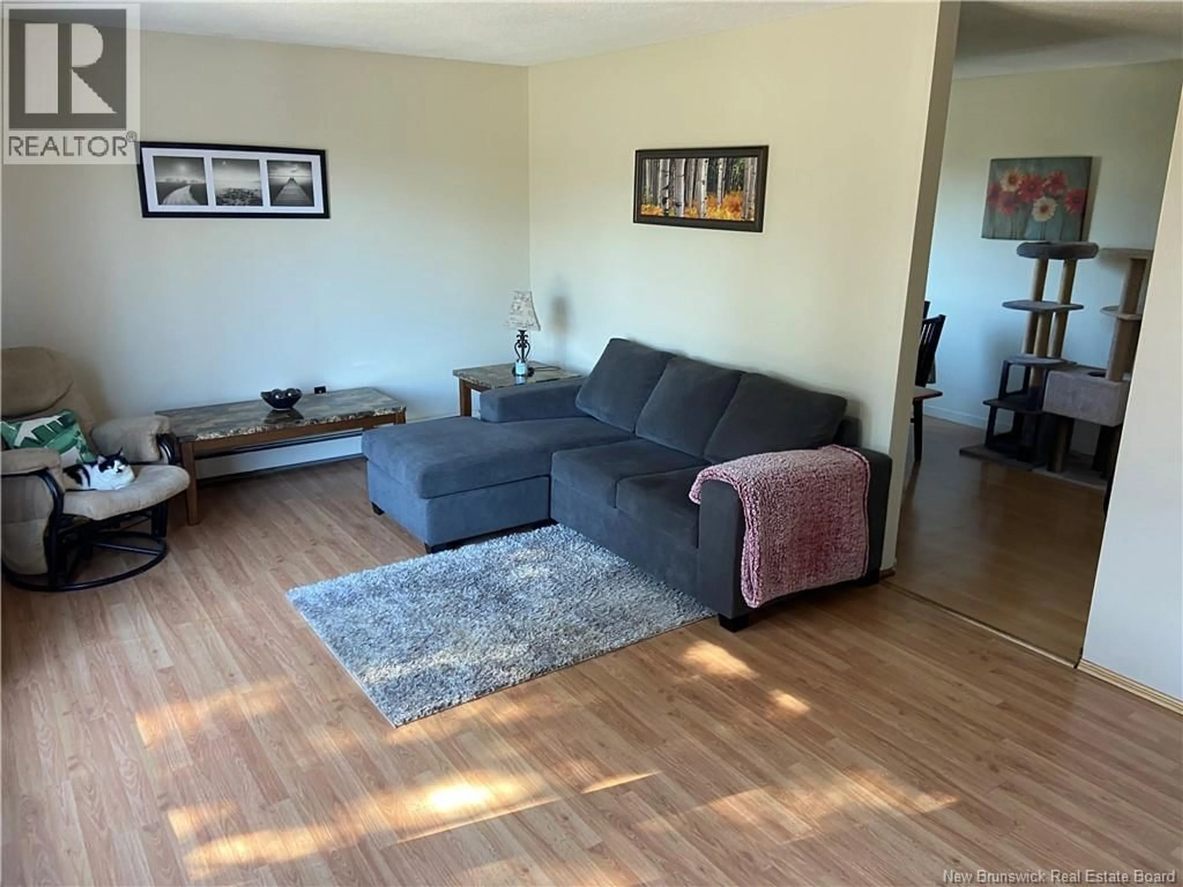 Living room with furniture, wood/laminate floor for 877 GRANDVIEW AVENUE, Saint John New Brunswick E2J4C6