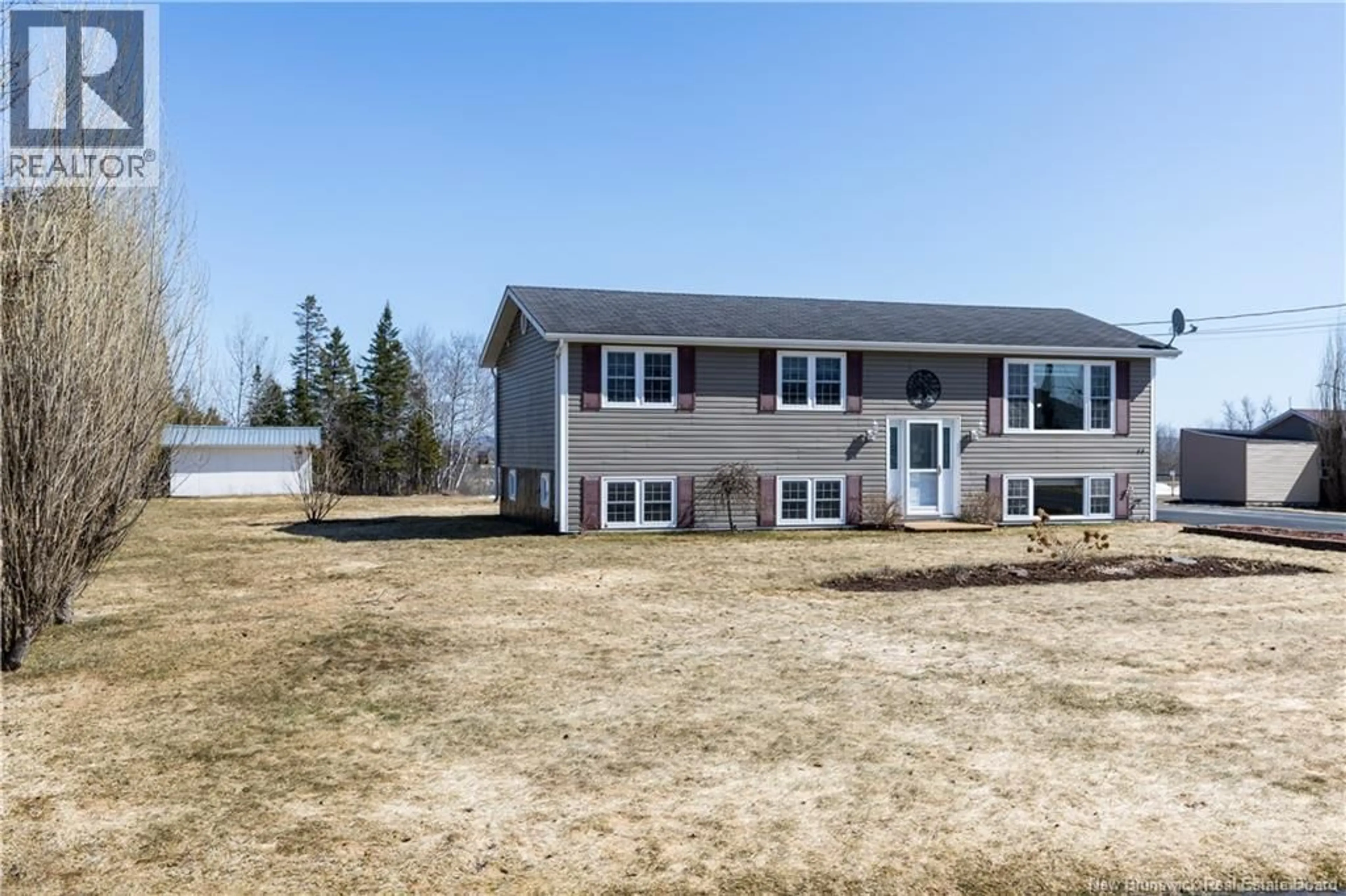 A pic from outside/outdoor area/front of a property/back of a property/a pic from drone, water/lake/river/ocean view for 56 CENTENNIAL STREET, Plaster Rock New Brunswick E7G1H5
