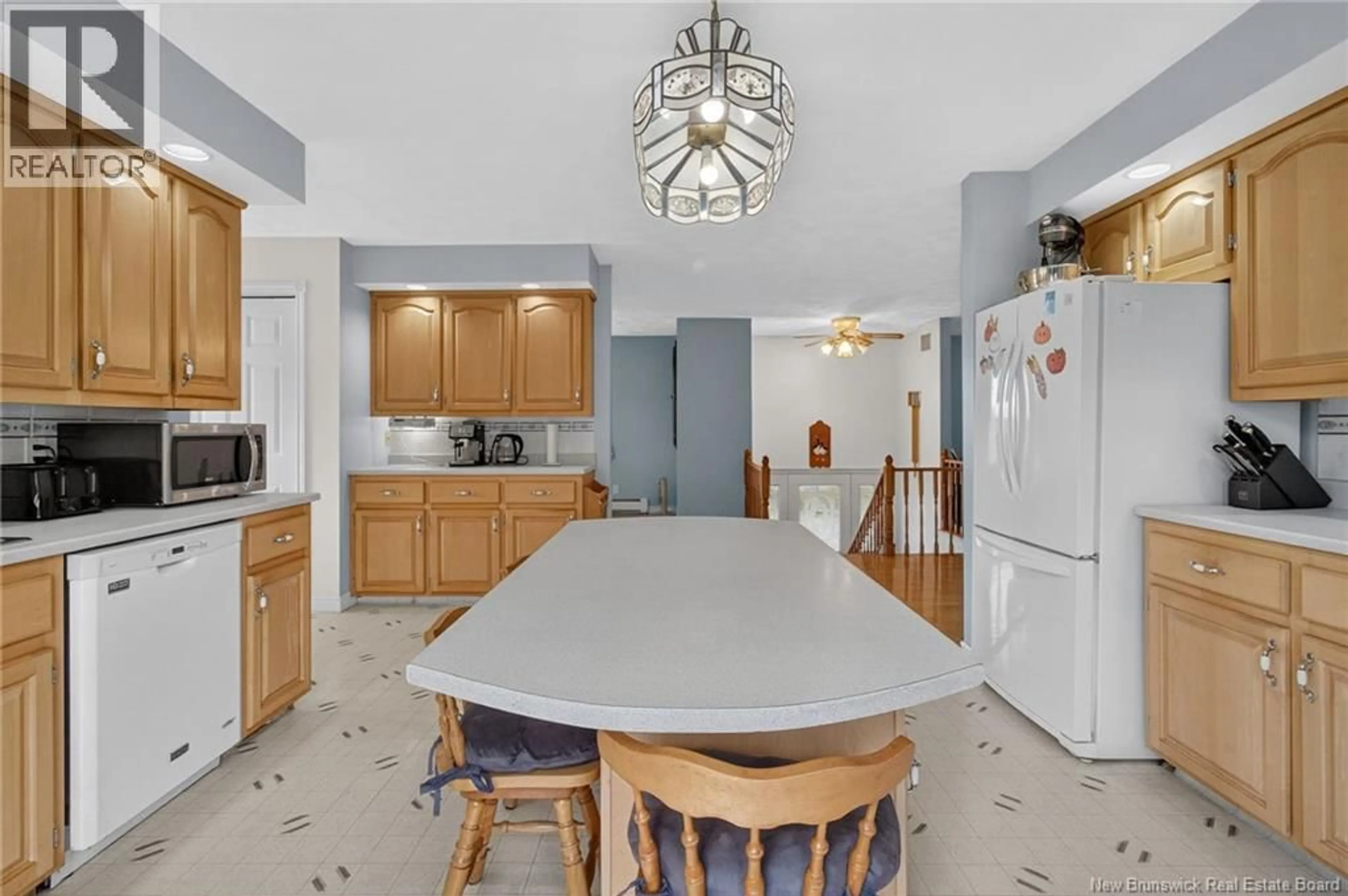 Open concept kitchen, ceramic/tile floor for 21 YOUNG STREET, Riverside-Albert New Brunswick E4H3X8