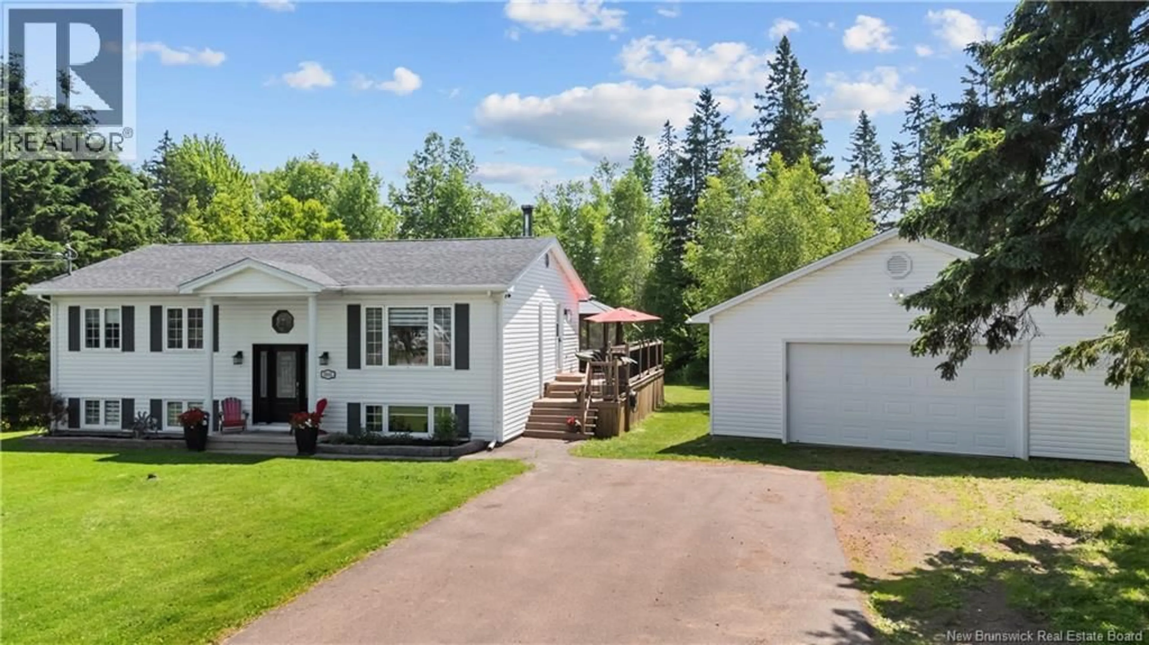 A pic from outside/outdoor area/front of a property/back of a property/a pic from drone, street for 3801 ROUTE 115, Notre-Dame New Brunswick E4V2E7