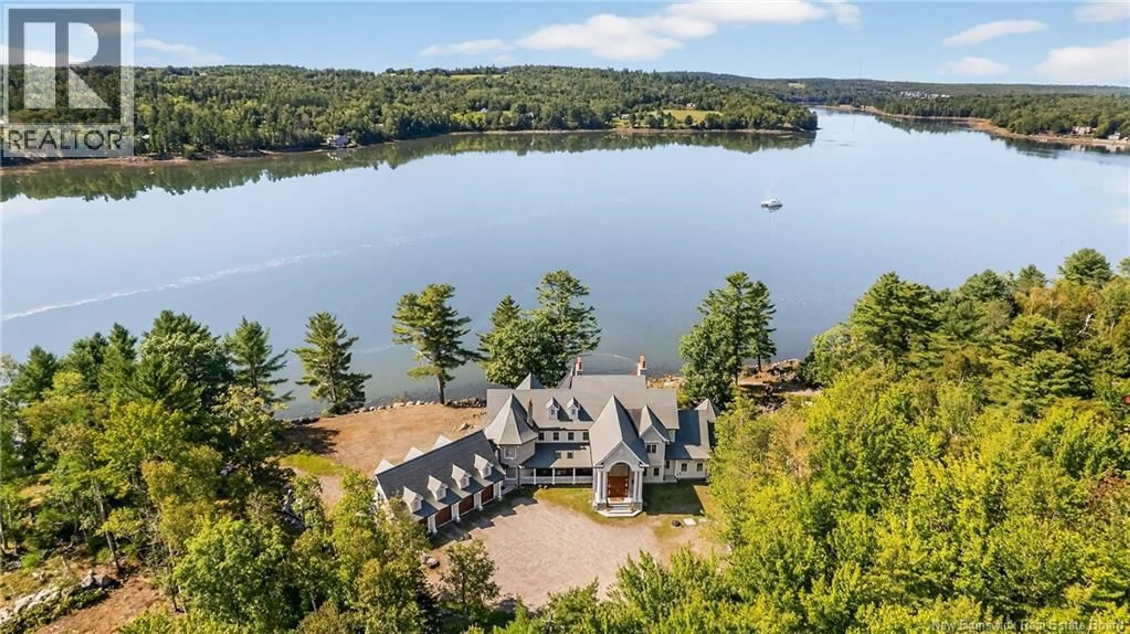A pic from outside/outdoor area/front of a property/back of a property/a pic from drone, water/lake/river/ocean view for 78 TODD'S POINT ROAD, Dufferin New Brunswick E3L3R1