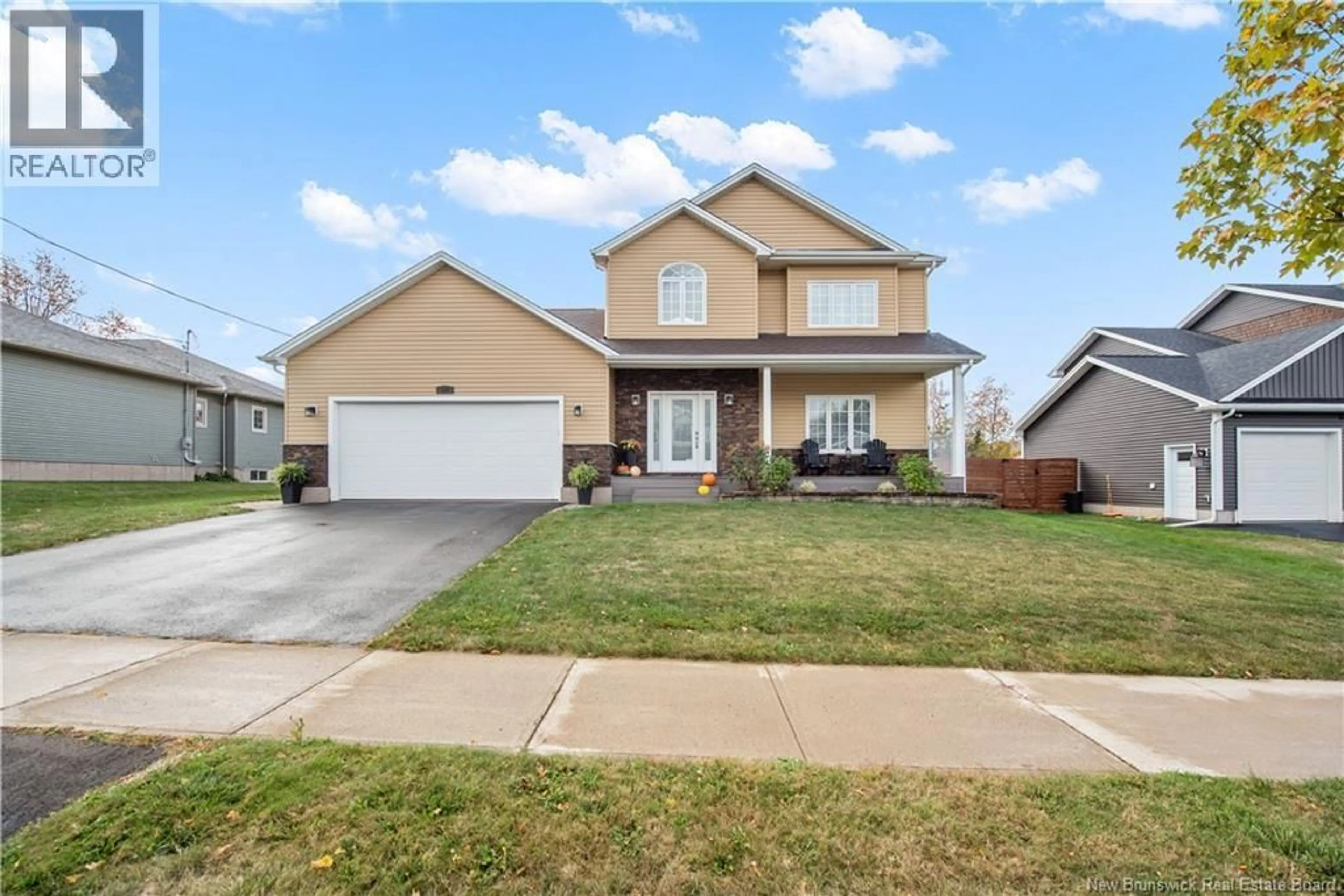Home with vinyl exterior material, street for 165 ERINVALE DRIVE, Moncton New Brunswick E1A5S8