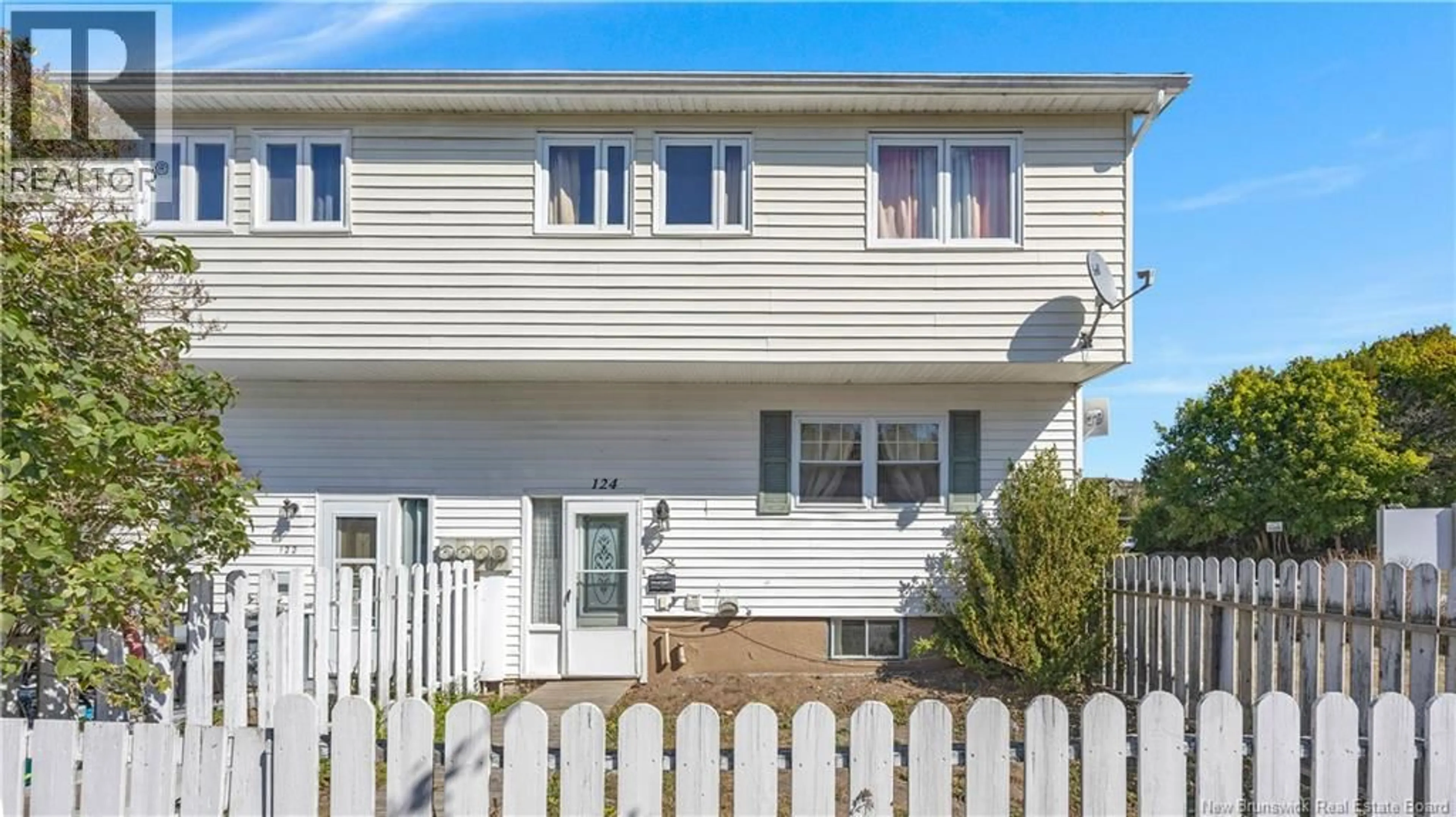 Home with vinyl exterior material, street for 124 TARTAN STREET, Saint John New Brunswick E2K2R7