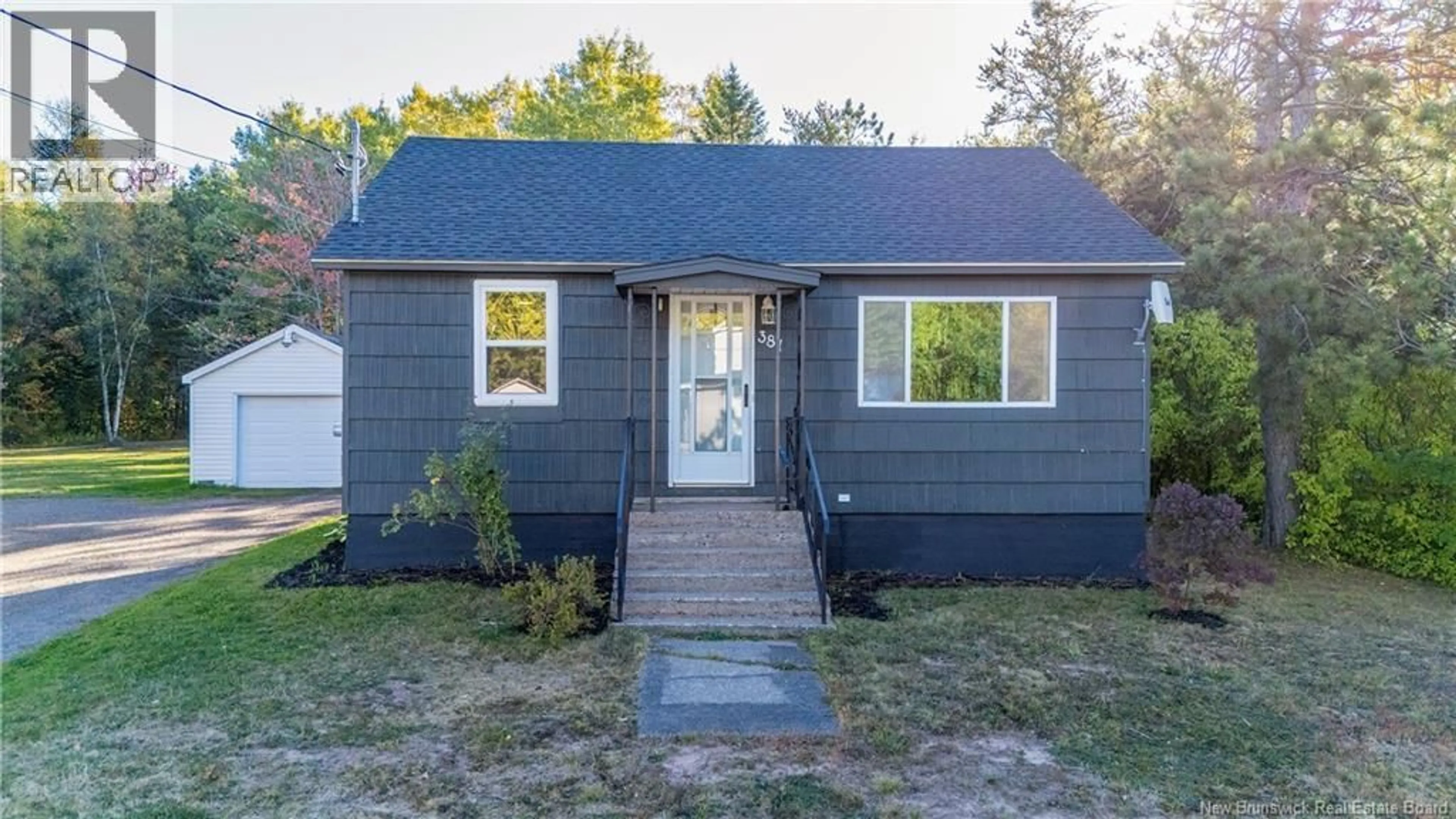 Home with vinyl exterior material, street for 381 CALEDONIA ROAD, Moncton New Brunswick E1H2E8