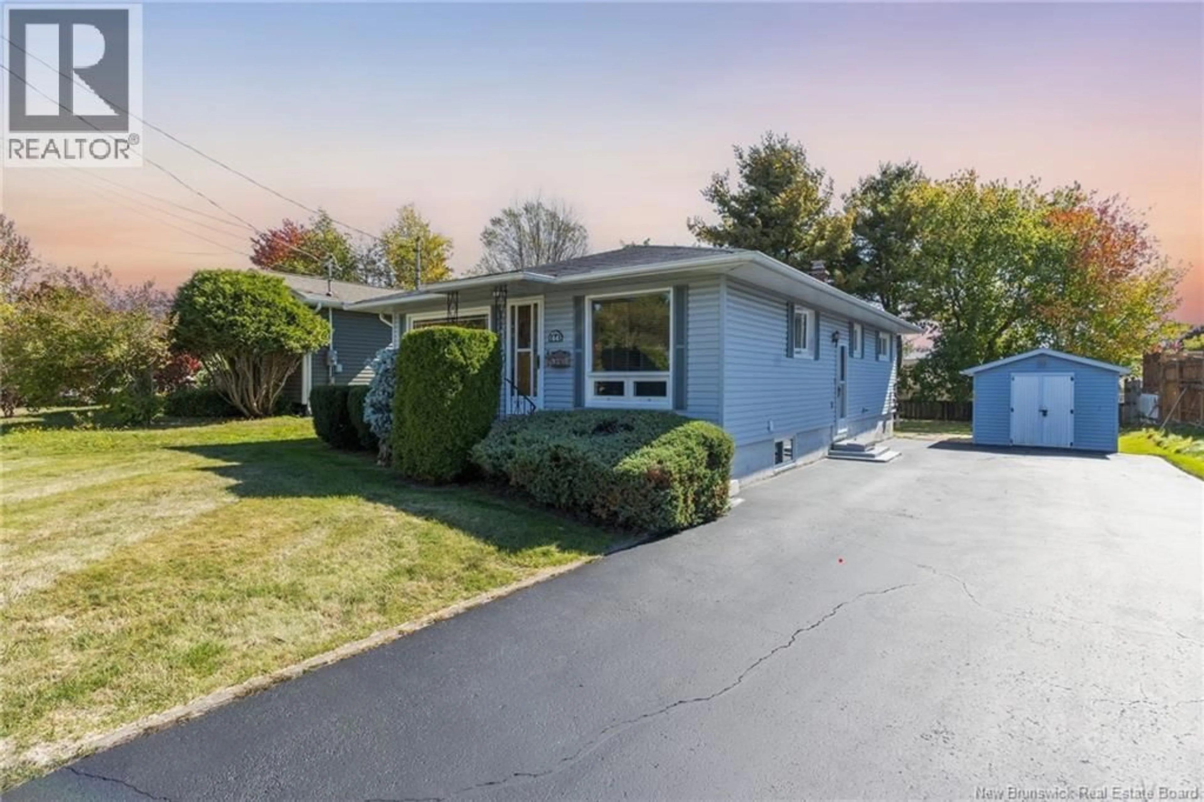 Home with vinyl exterior material, street for 44 FERNWOOD AVENUE, Moncton New Brunswick E1A2W4