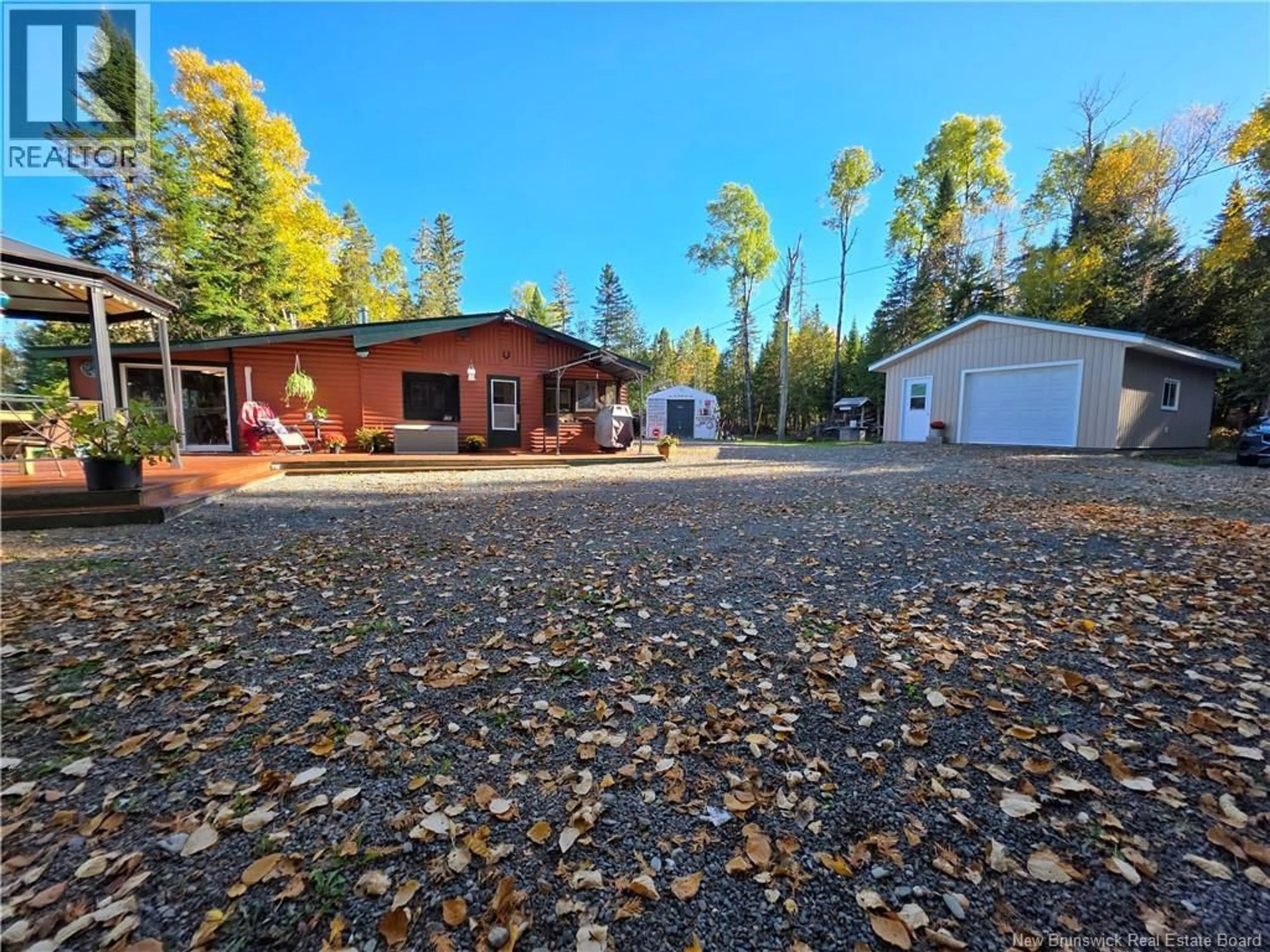 A pic from outside/outdoor area/front of a property/back of a property/a pic from drone, unknown for 1546 ROUTE 385, Oxbow New Brunswick E7G3E8