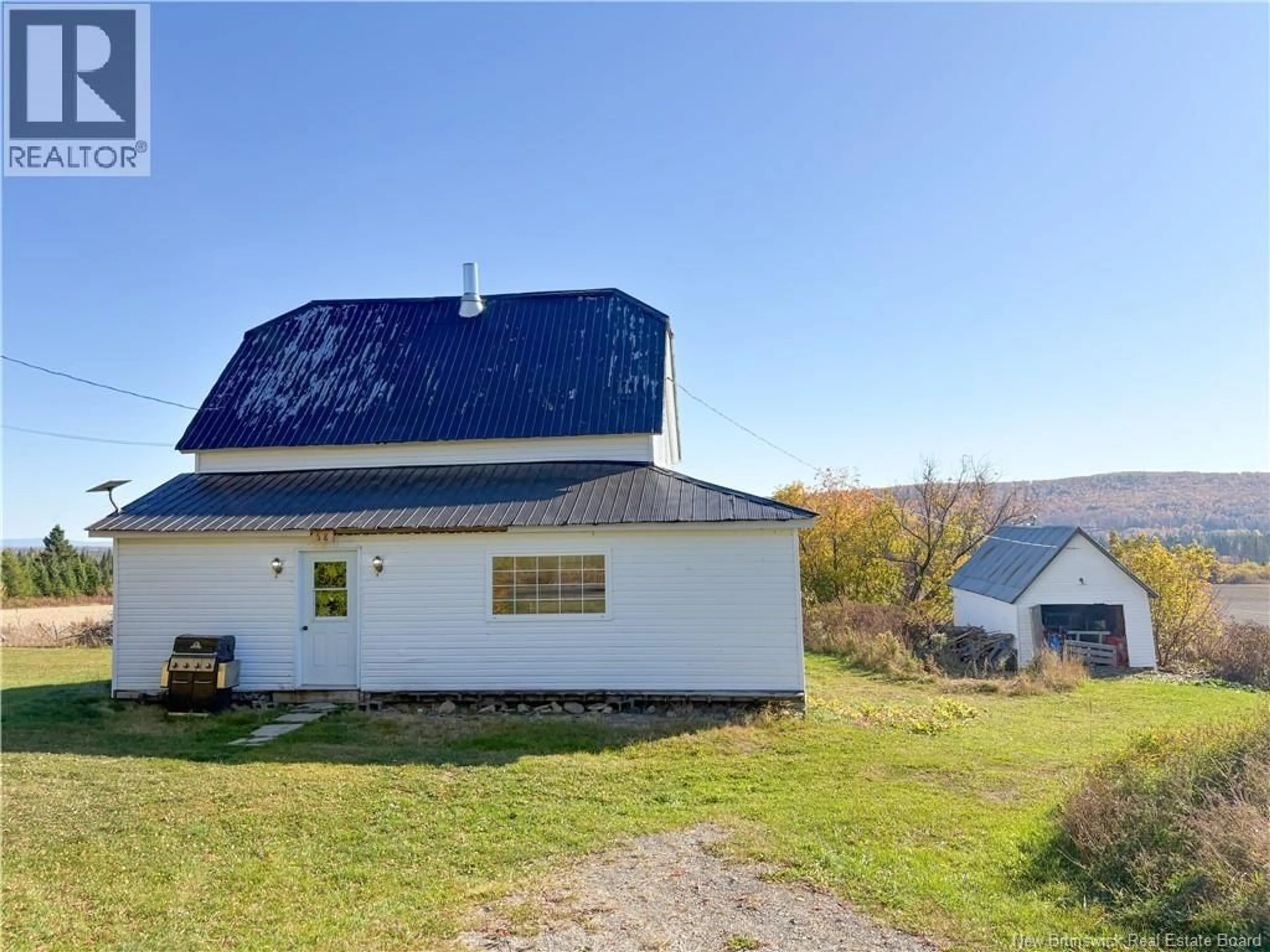 A pic from outside/outdoor area/front of a property/back of a property/a pic from drone, unknown for 58 GLASSVILLE ROAD, Glassville New Brunswick E7L1S2