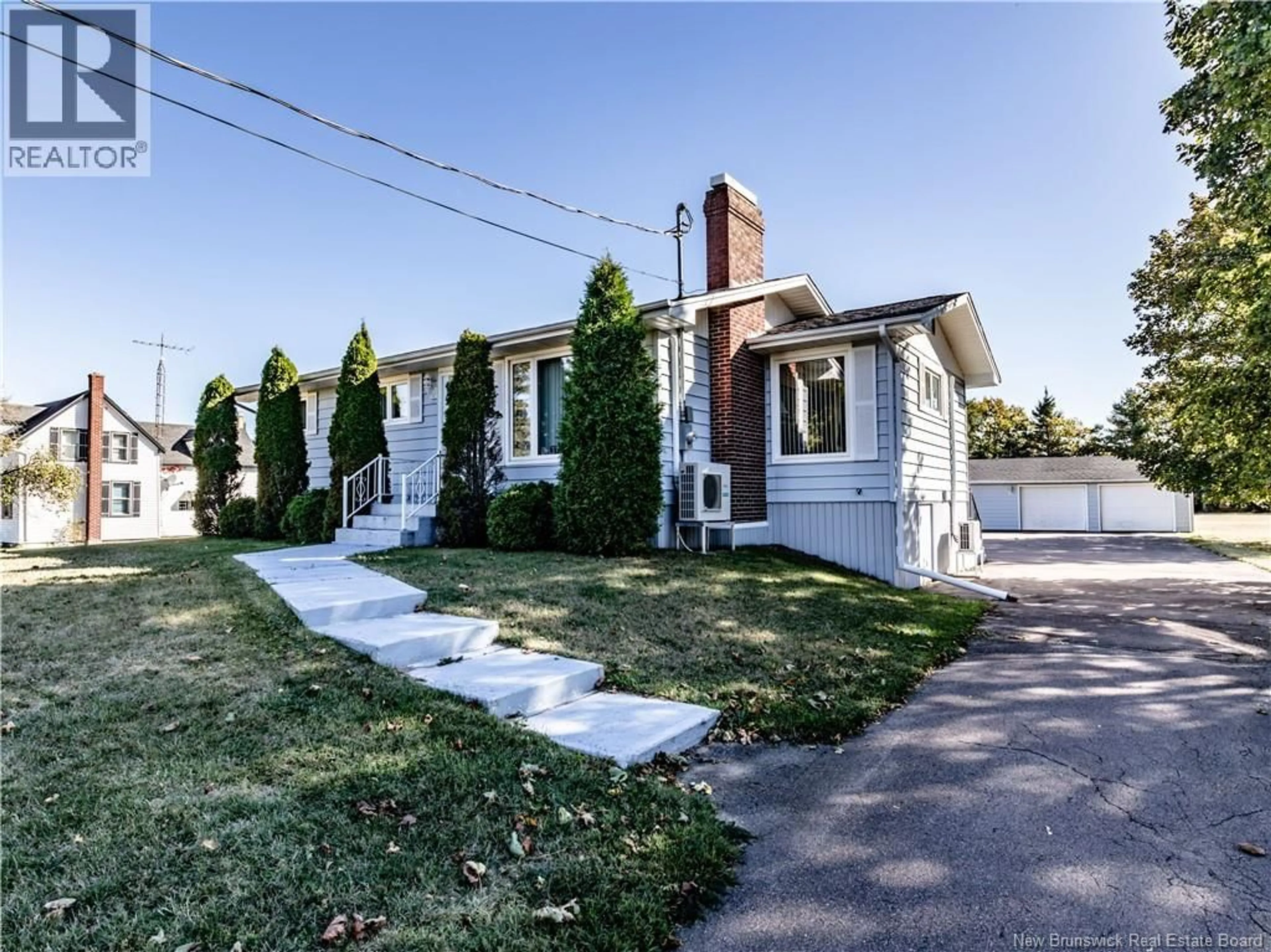 A pic from outside/outdoor area/front of a property/back of a property/a pic from drone, street for 3775 ROUTE 505, Chockpish New Brunswick E4W1N3