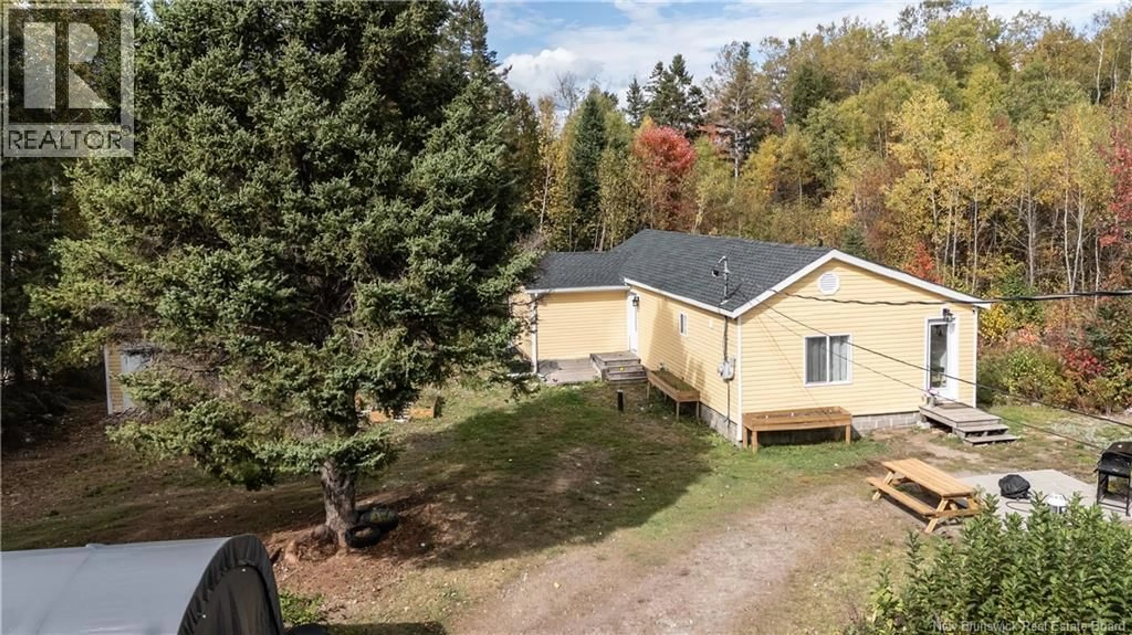 A pic from outside/outdoor area/front of a property/back of a property/a pic from drone, unknown for 11580 RTE 126, Collette New Brunswick E4Y2S8