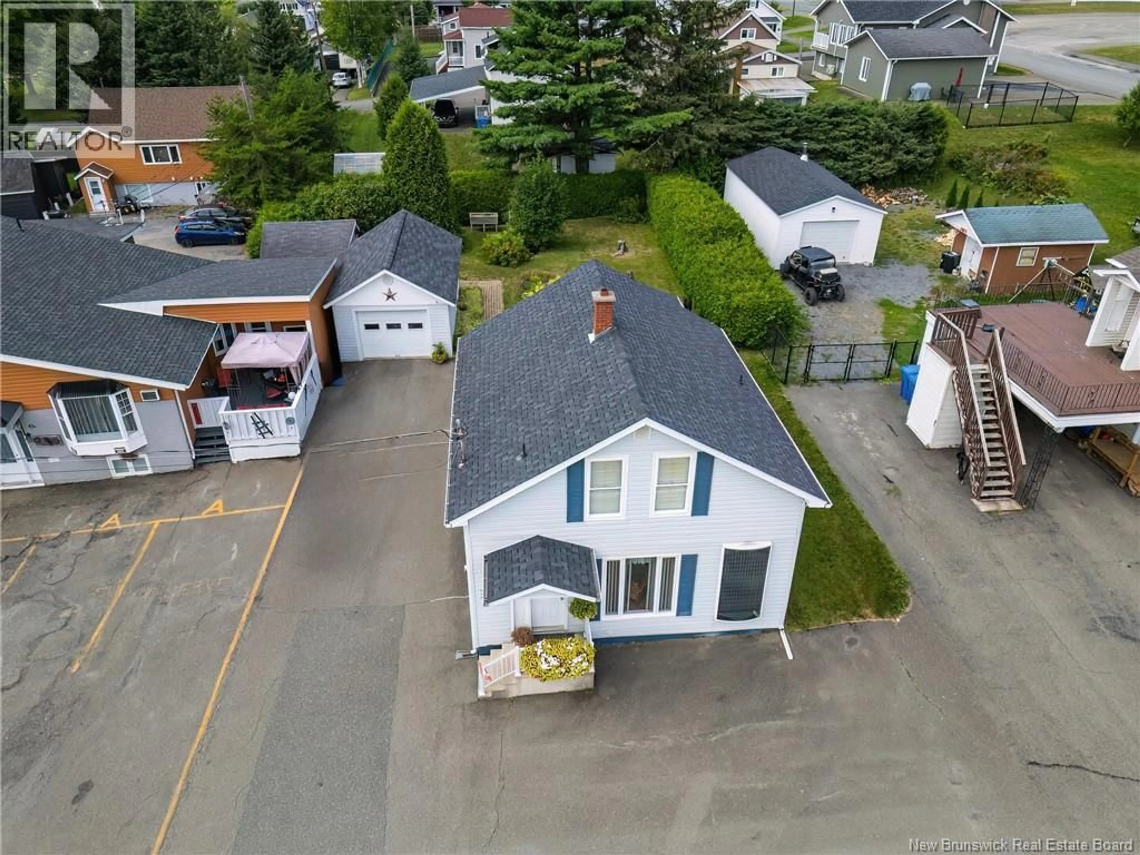 A pic from outside/outdoor area/front of a property/back of a property/a pic from drone, street for 45 EVANGELINE STREET, Grand Falls New Brunswick E3Y1B7