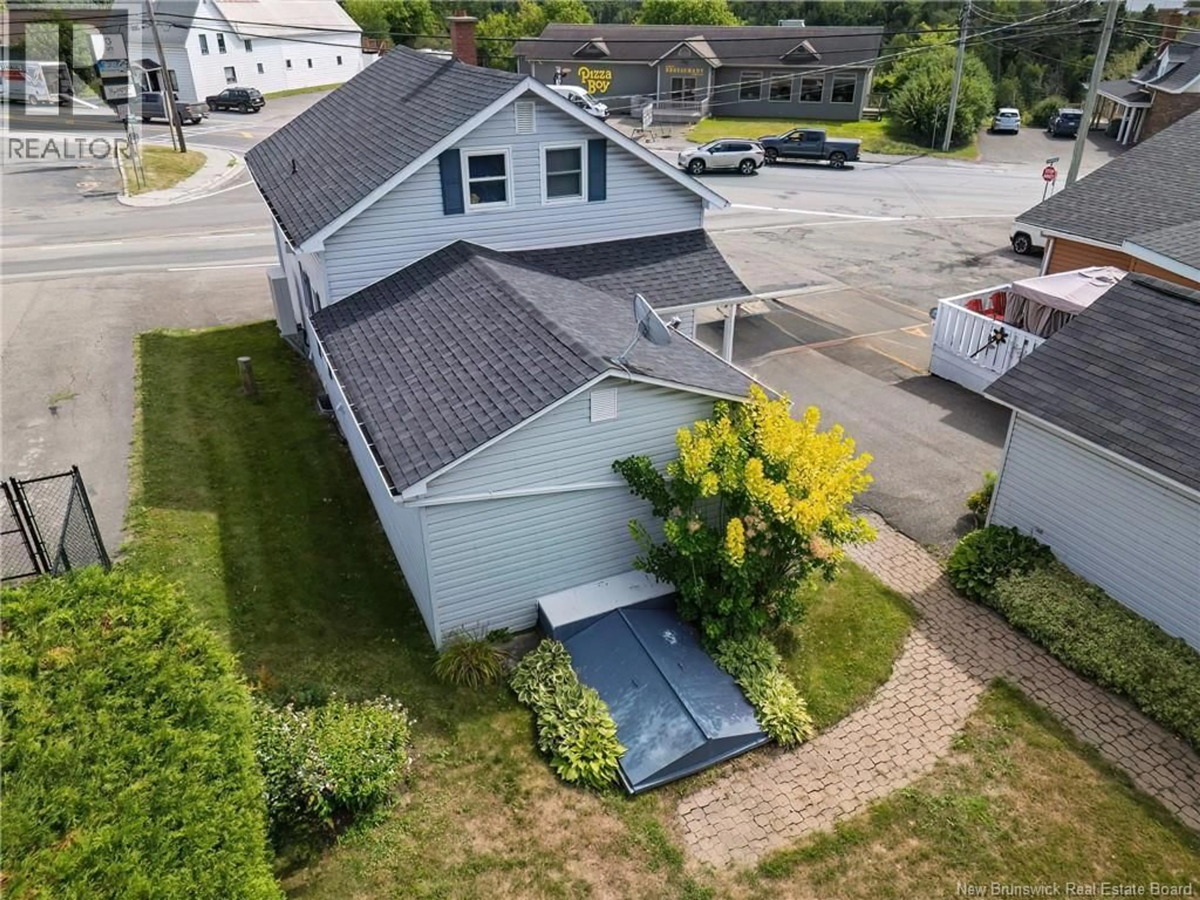 A pic from outside/outdoor area/front of a property/back of a property/a pic from drone, street for 45 EVANGELINE STREET, Grand Falls New Brunswick E3Y1B7