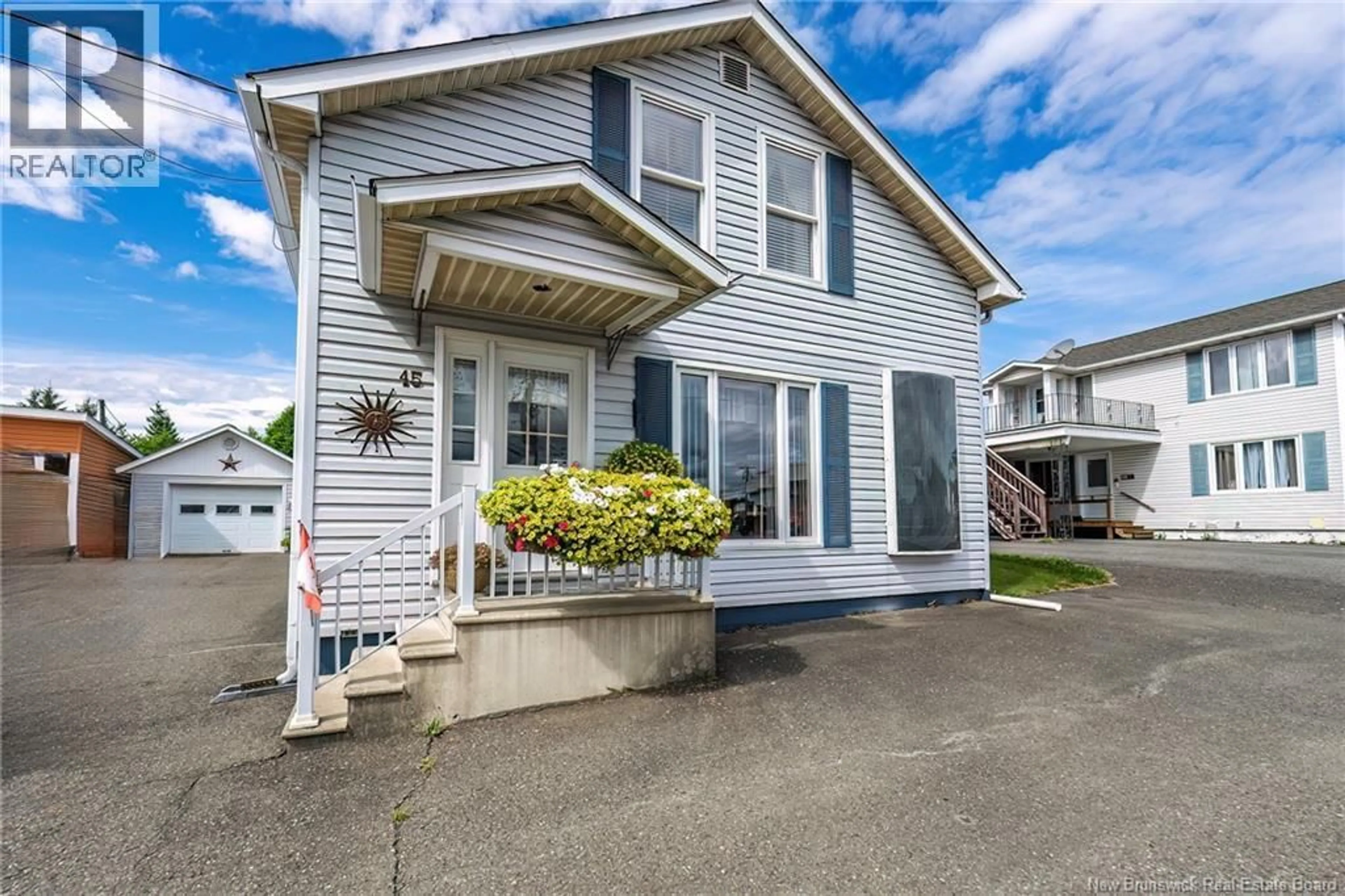 Home with vinyl exterior material, street for 45 EVANGELINE STREET, Grand Falls New Brunswick E3Y1B7