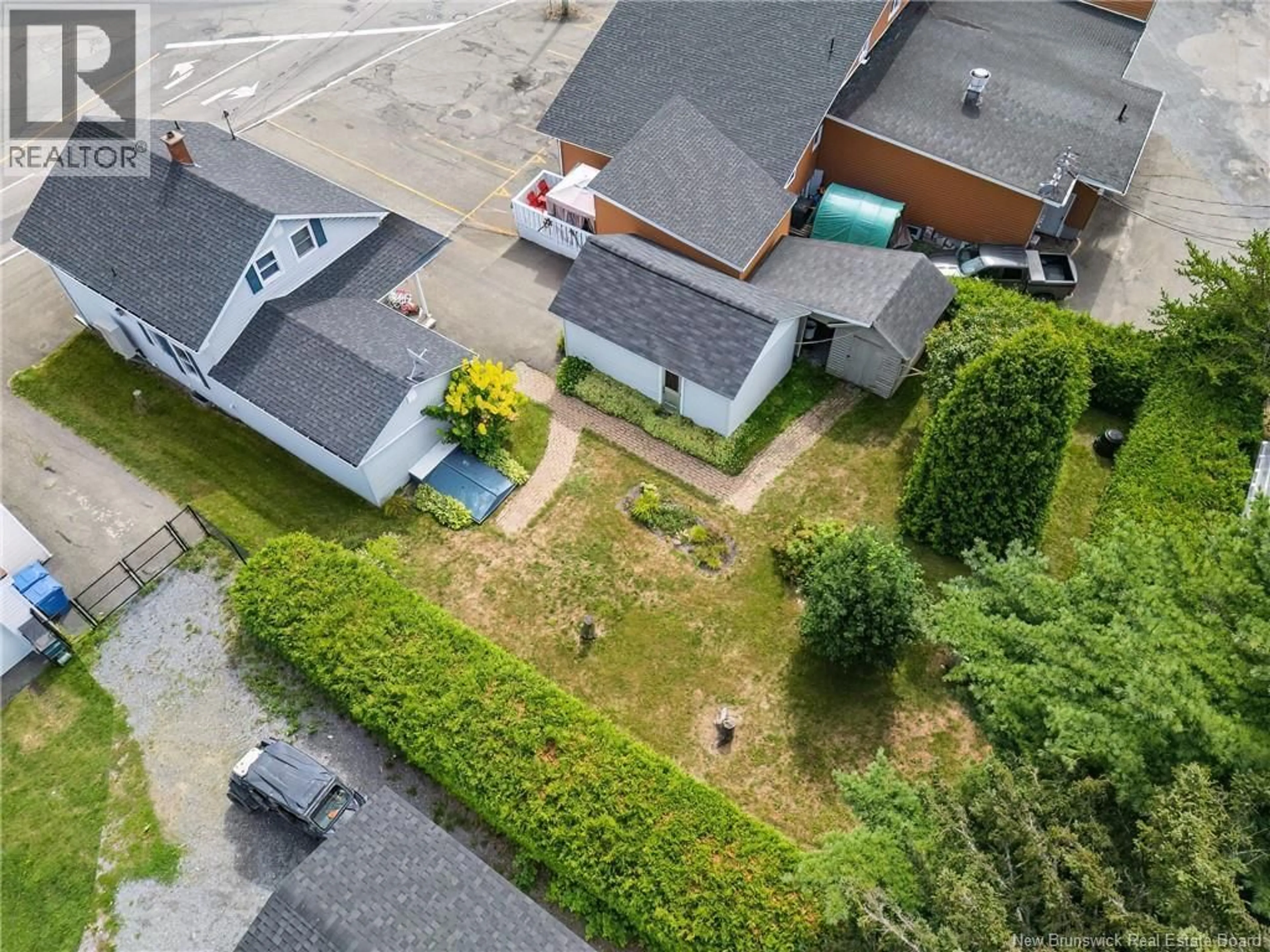 A pic from outside/outdoor area/front of a property/back of a property/a pic from drone, street for 45 EVANGELINE STREET, Grand Falls New Brunswick E3Y1B7