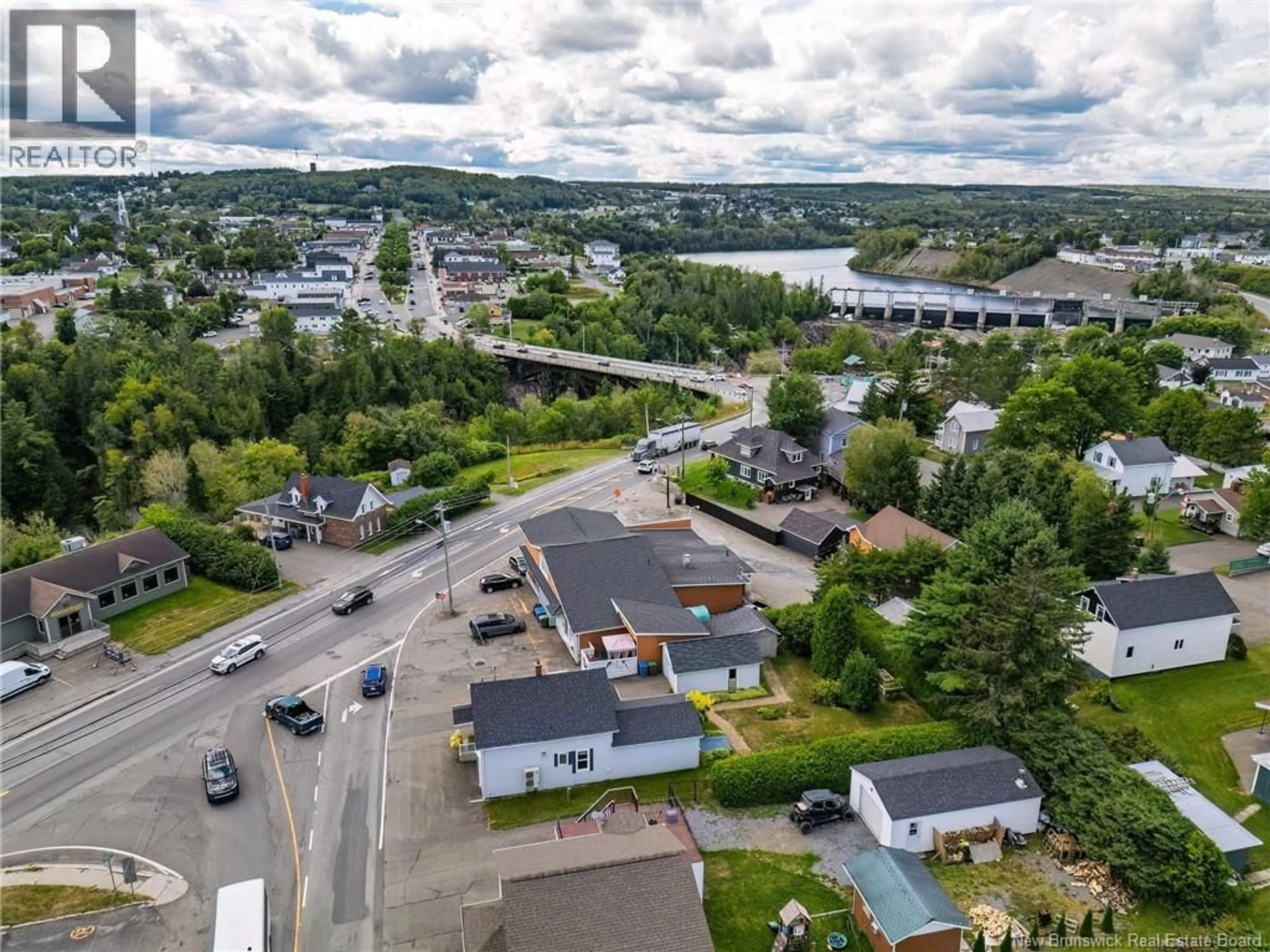 A pic from outside/outdoor area/front of a property/back of a property/a pic from drone, street for 45 EVANGELINE STREET, Grand Falls New Brunswick E3Y1B7