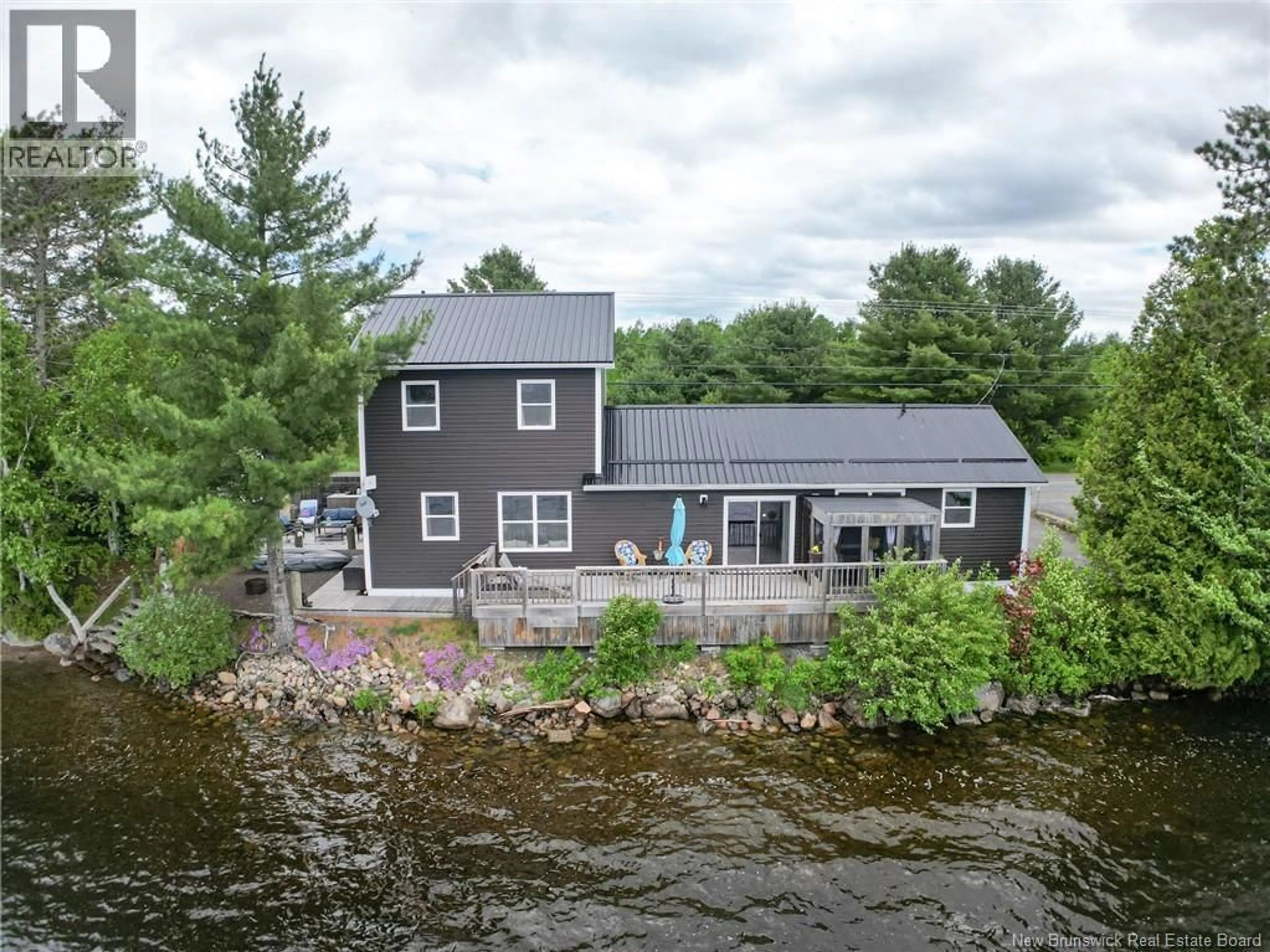 A pic from outside/outdoor area/front of a property/back of a property/a pic from drone, water/lake/river/ocean view for 237 RTE 636, Harvey New Brunswick E6K1A9