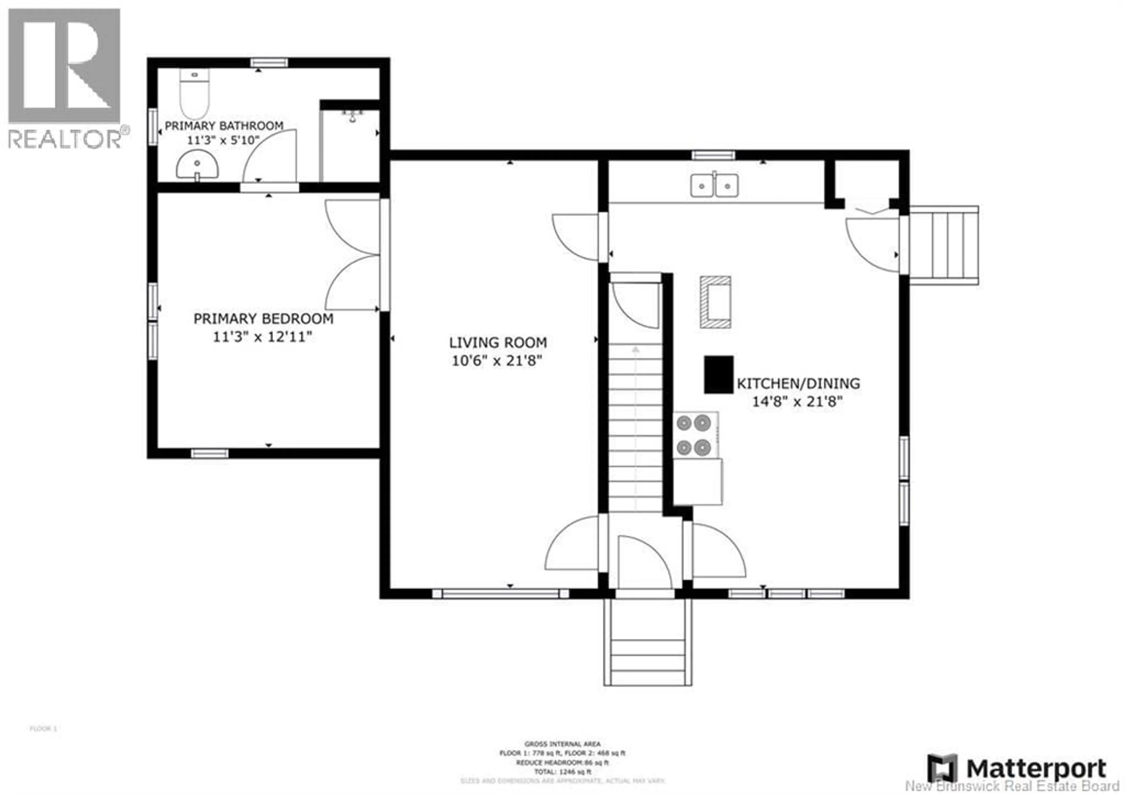 Floor plan for 22 CAPE SPEAR CROSS ROAD, Cape Spear New Brunswick E4M3C5