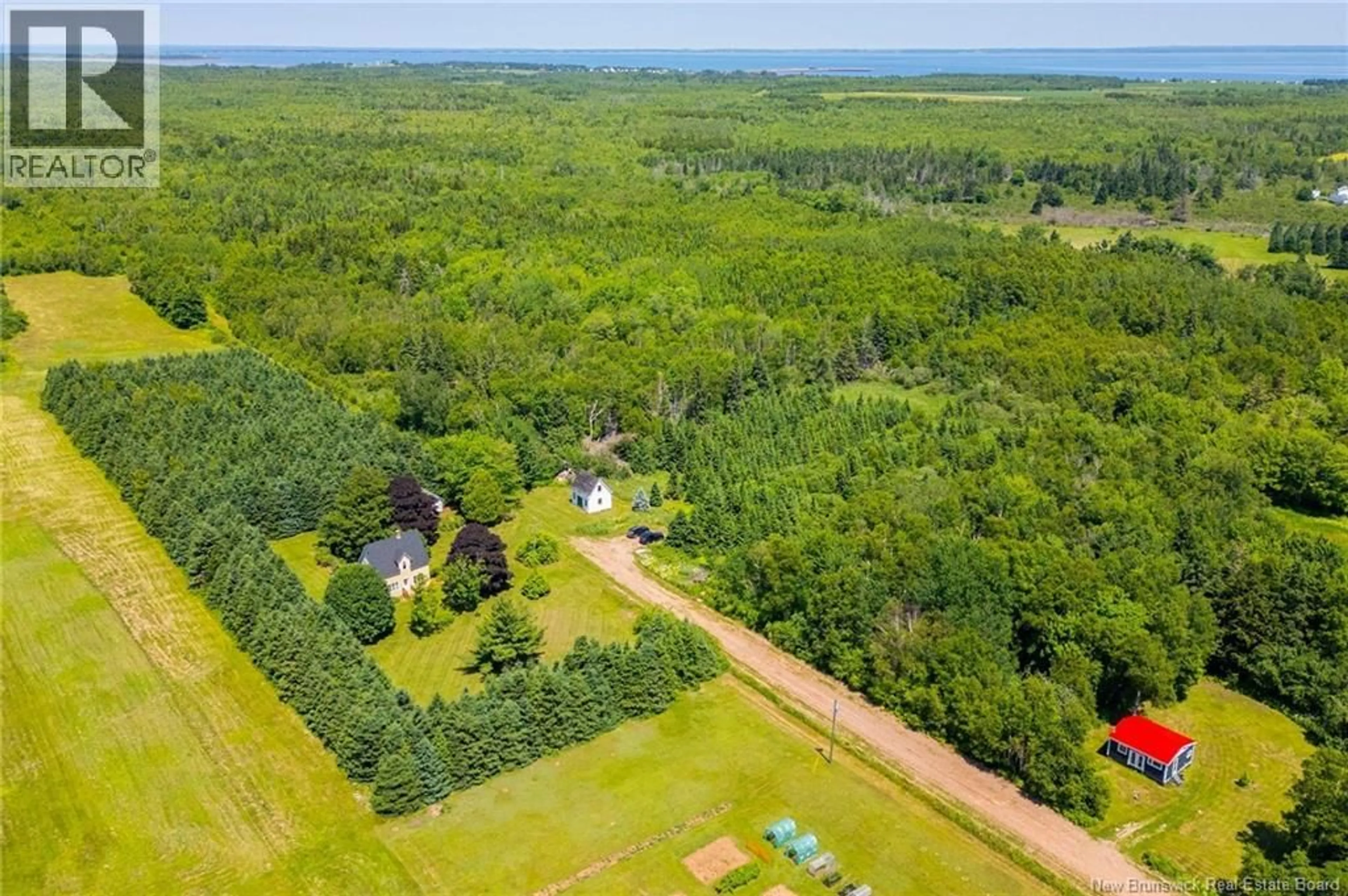 A pic from outside/outdoor area/front of a property/back of a property/a pic from drone, forest/trees view for 22 CAPE SPEAR CROSS ROAD, Cape Spear New Brunswick E4M3C5