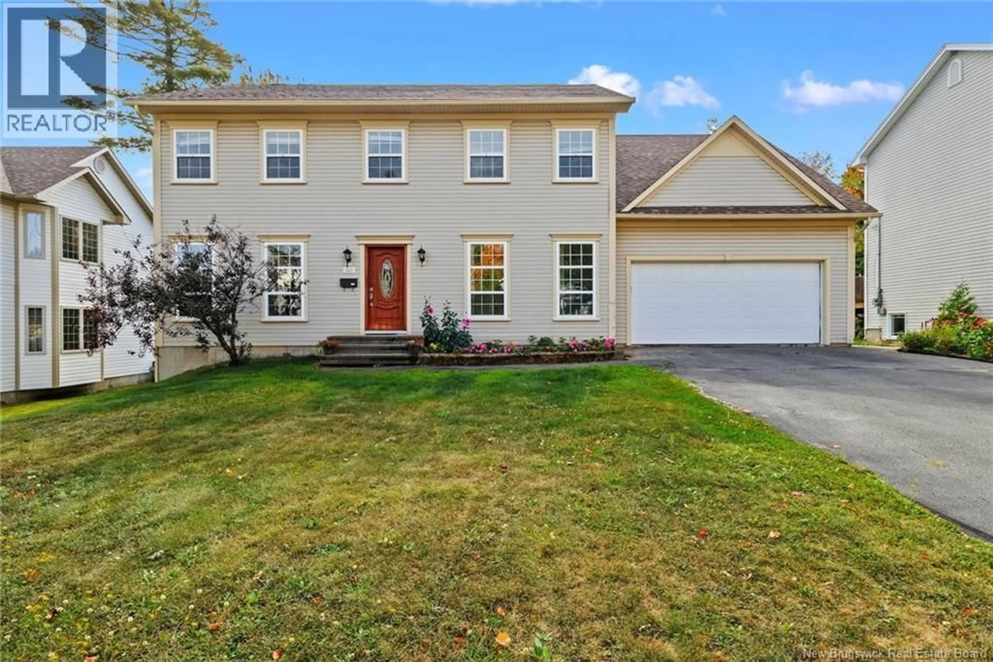 Home with vinyl exterior material, street for 145 BLISS CARMAN DRIVE, Fredericton New Brunswick E3B9P2