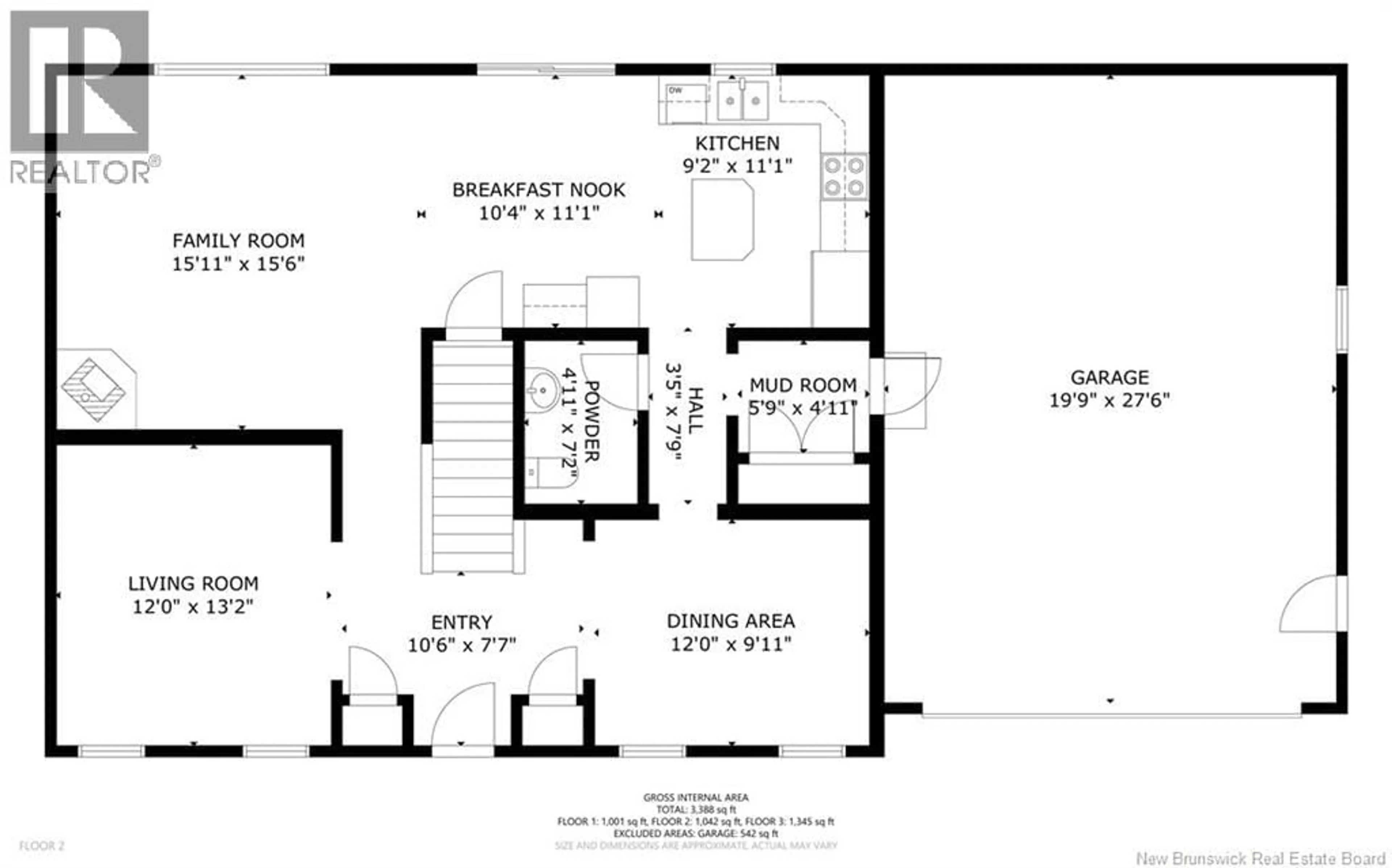 Floor plan for 145 BLISS CARMAN DRIVE, Fredericton New Brunswick E3B9P2