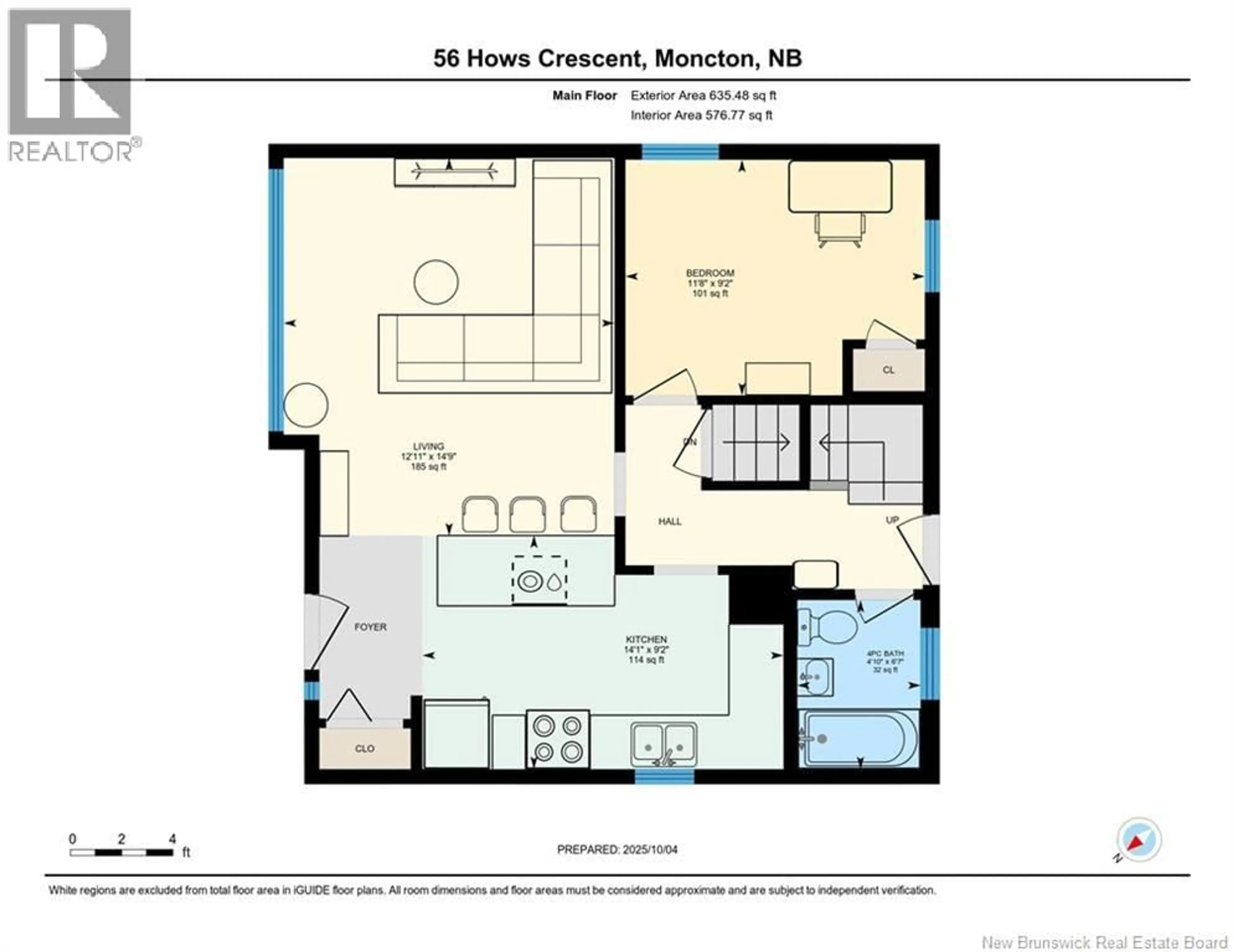 Floor plan for 56 HOWS CRESCENT, Moncton New Brunswick E1E1T1