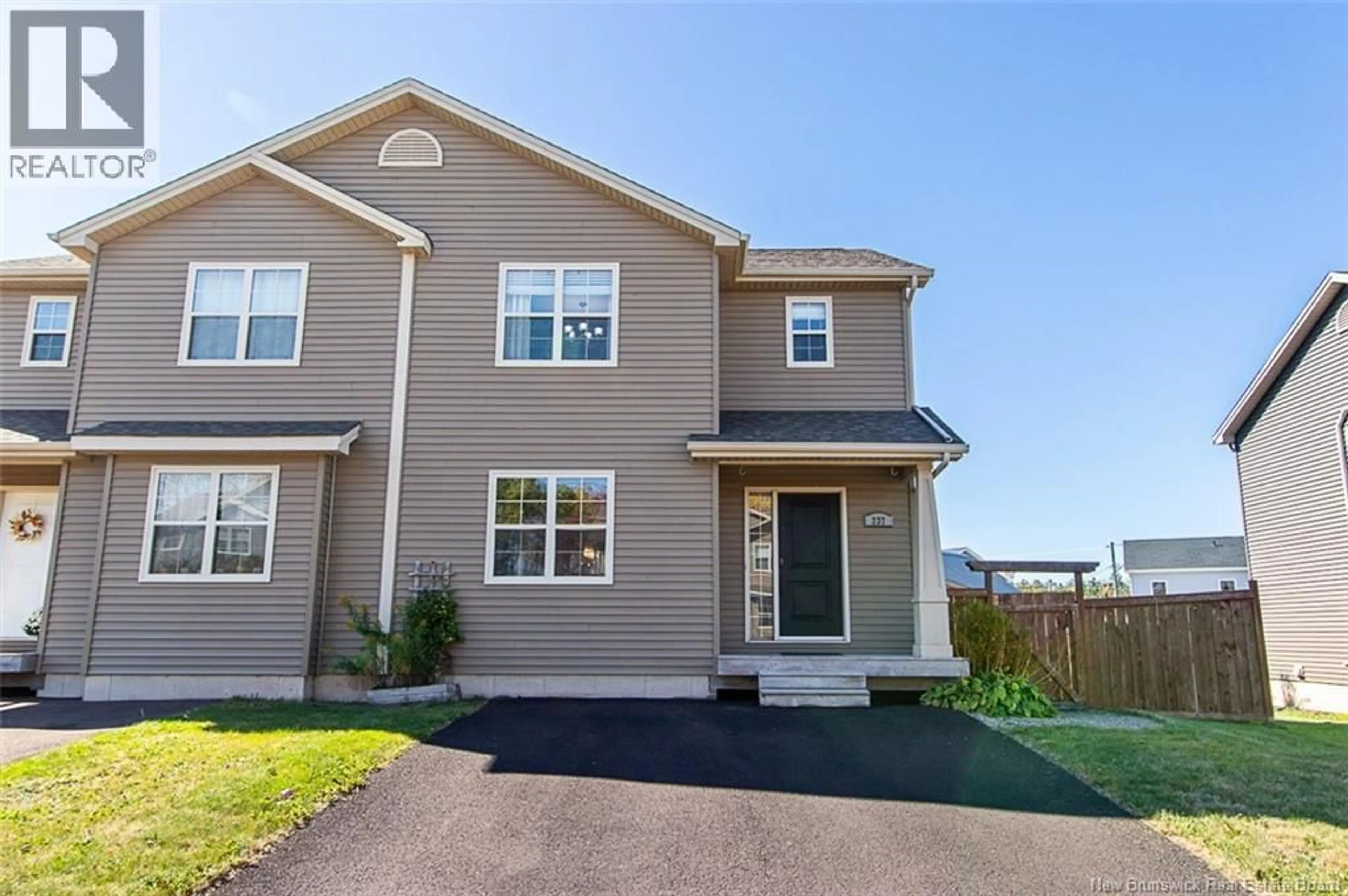 Home with vinyl exterior material, street for 237 ERINVALE DRIVE, Moncton New Brunswick E1A9S1
