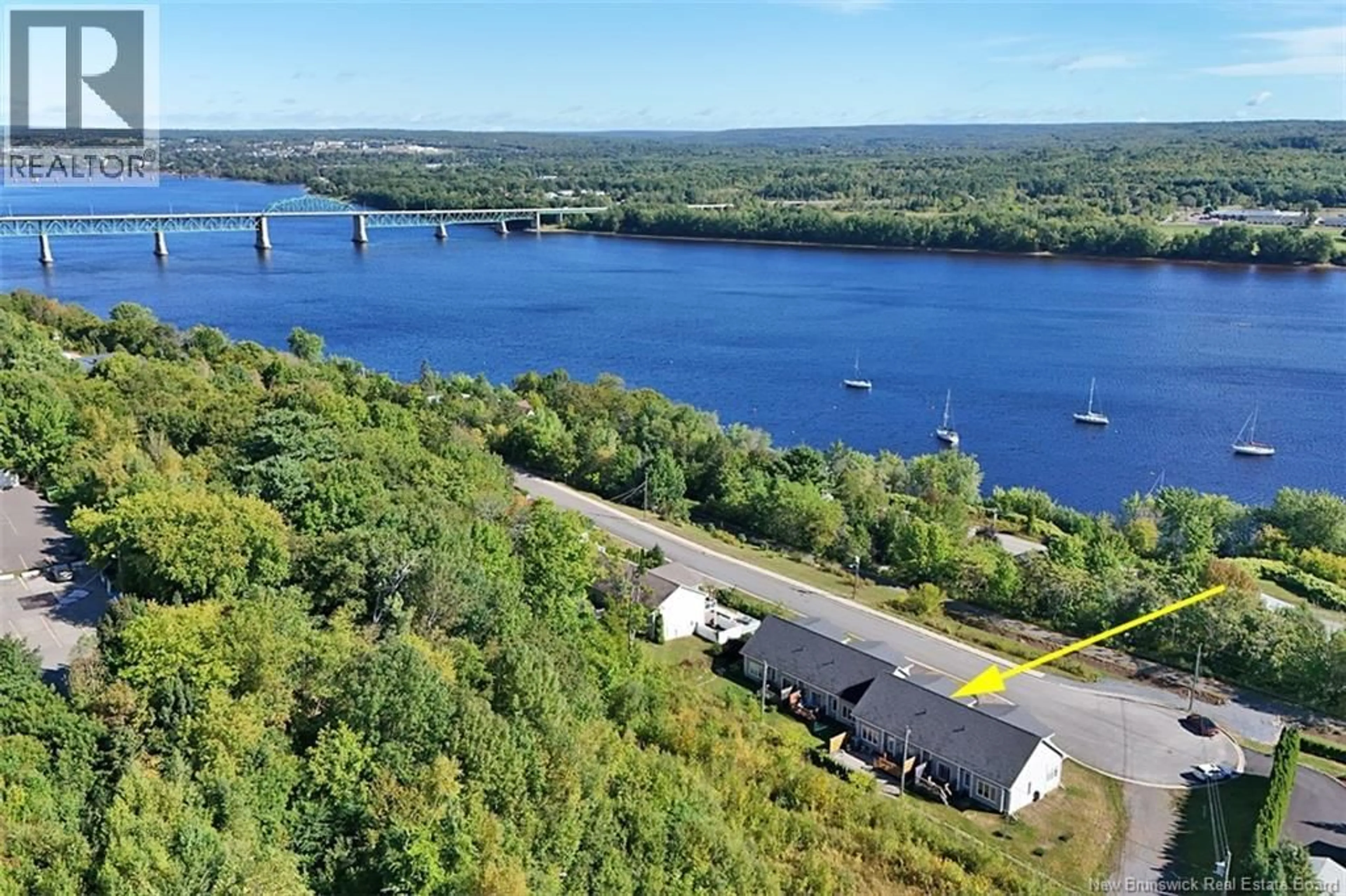 A pic from outside/outdoor area/front of a property/back of a property/a pic from drone, water/lake/river/ocean view for 304 DUNNS CROSSING ROAD, Fredericton New Brunswick E3B2A6