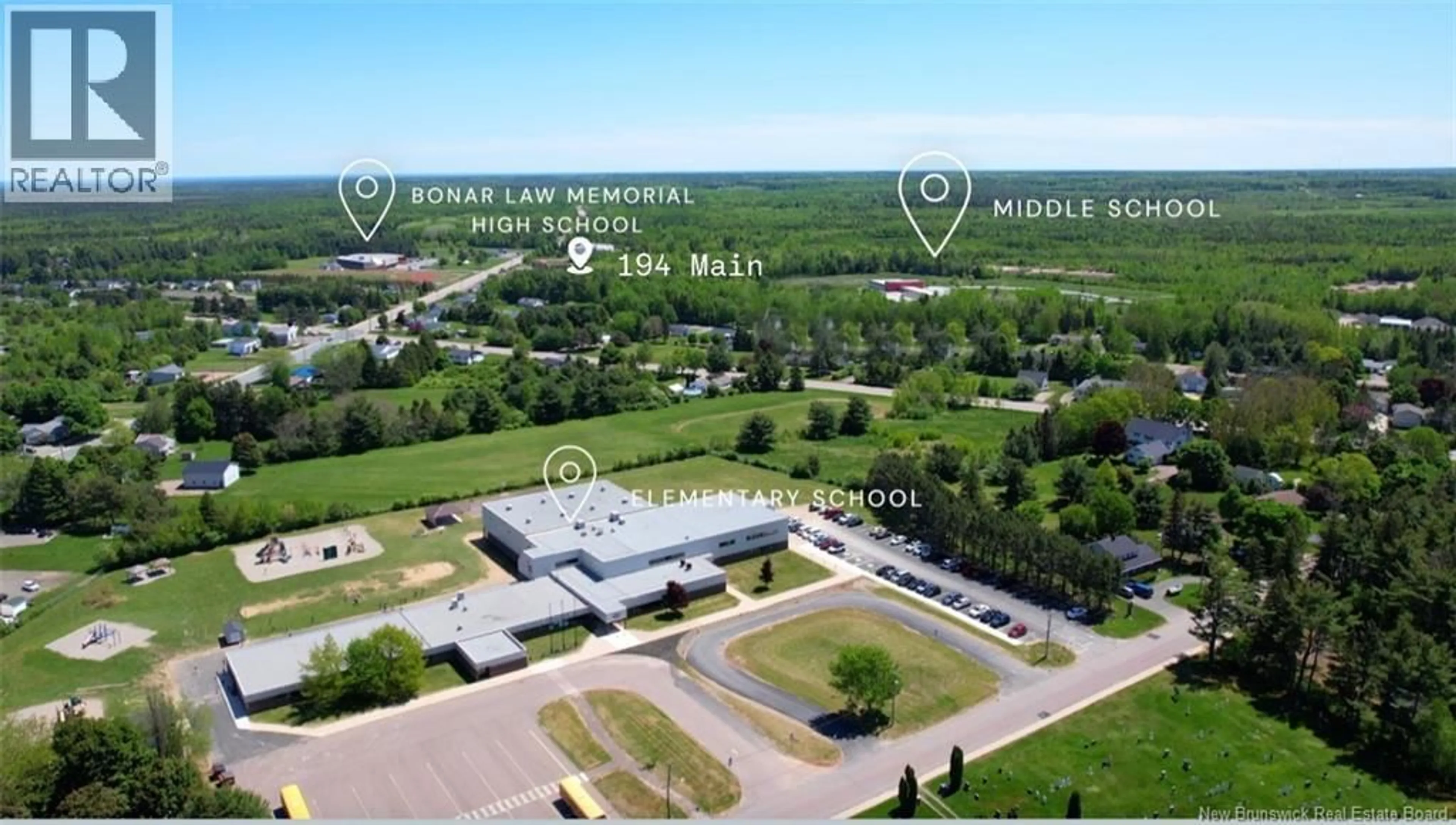 A pic from outside/outdoor area/front of a property/back of a property/a pic from drone, building for 194 MAIN STREET, Rexton New Brunswick E4W2B7