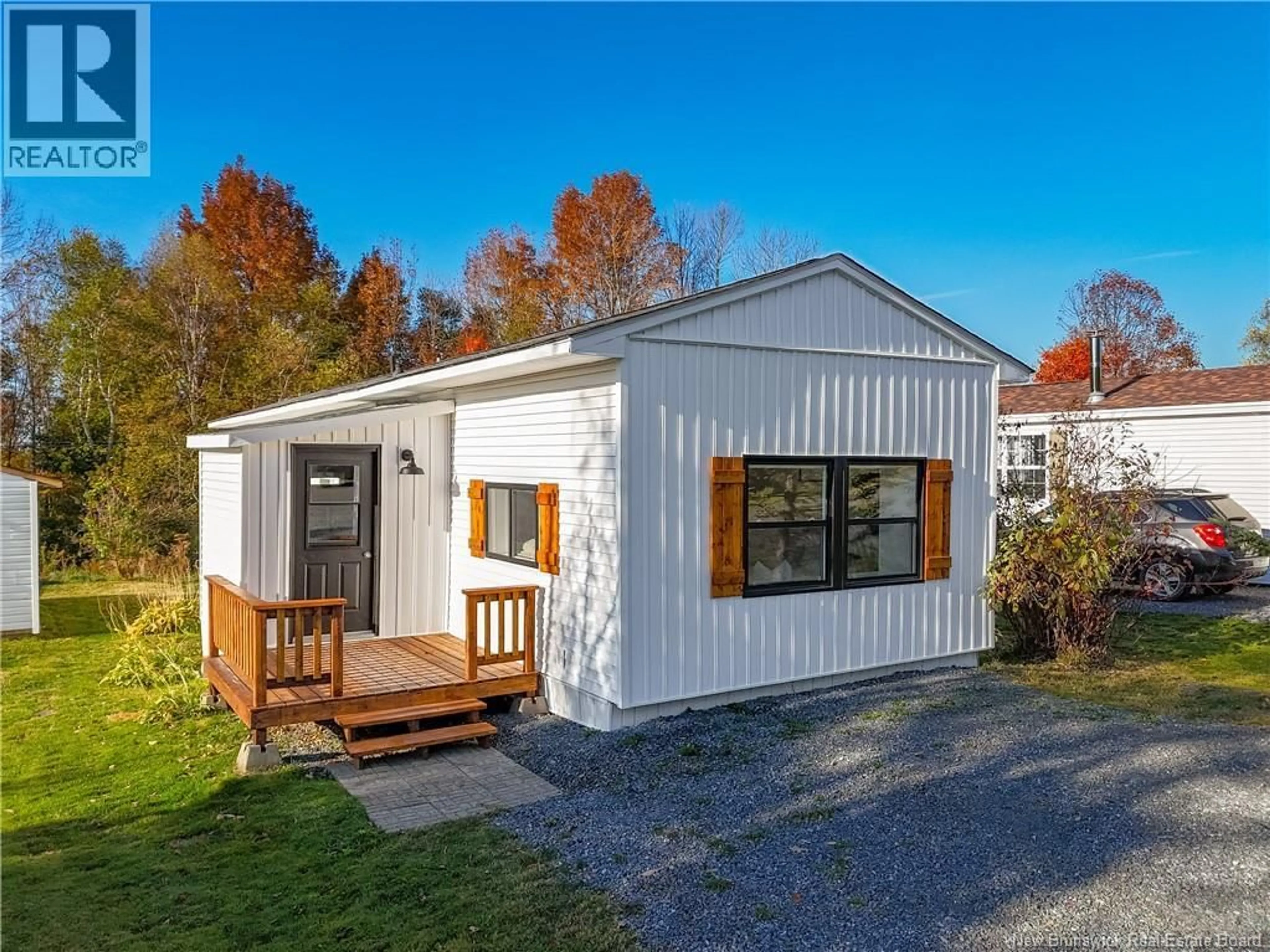 Home with vinyl exterior material, street for 45 EASTWOOD STREET, Fredericton New Brunswick E3B6M7