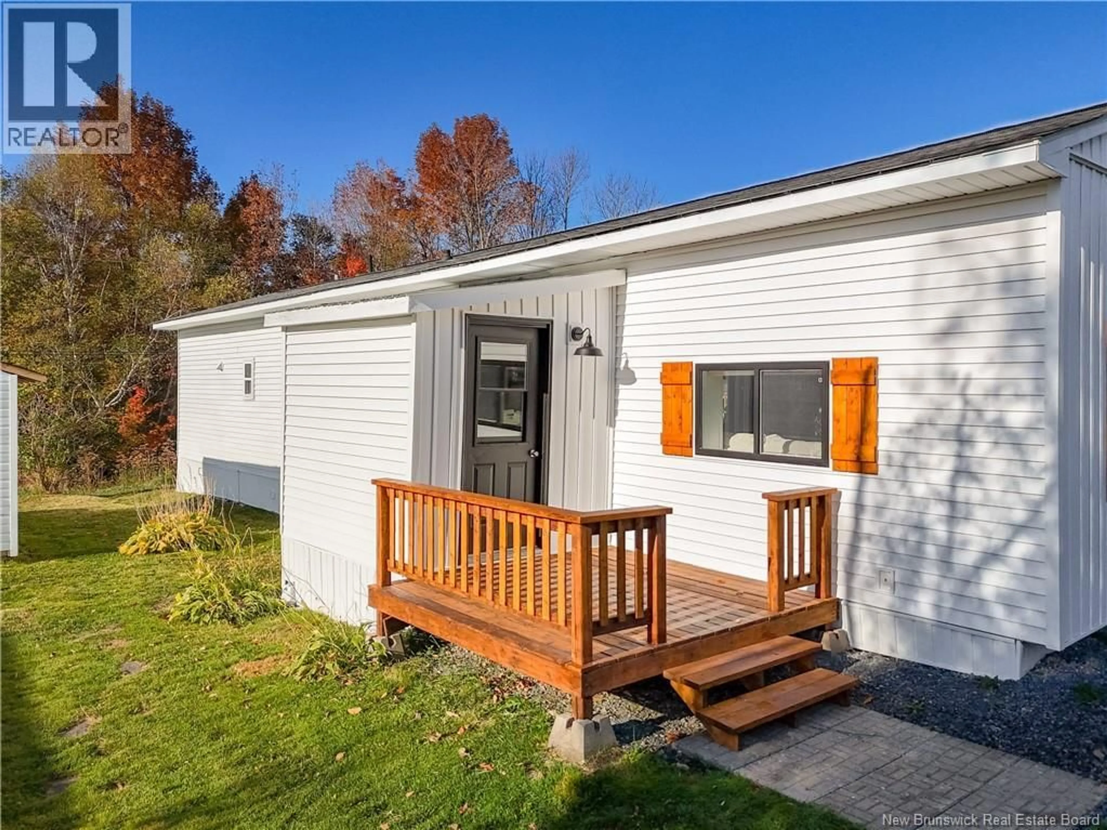 Home with vinyl exterior material, street for 45 EASTWOOD STREET, Fredericton New Brunswick E3B6M7