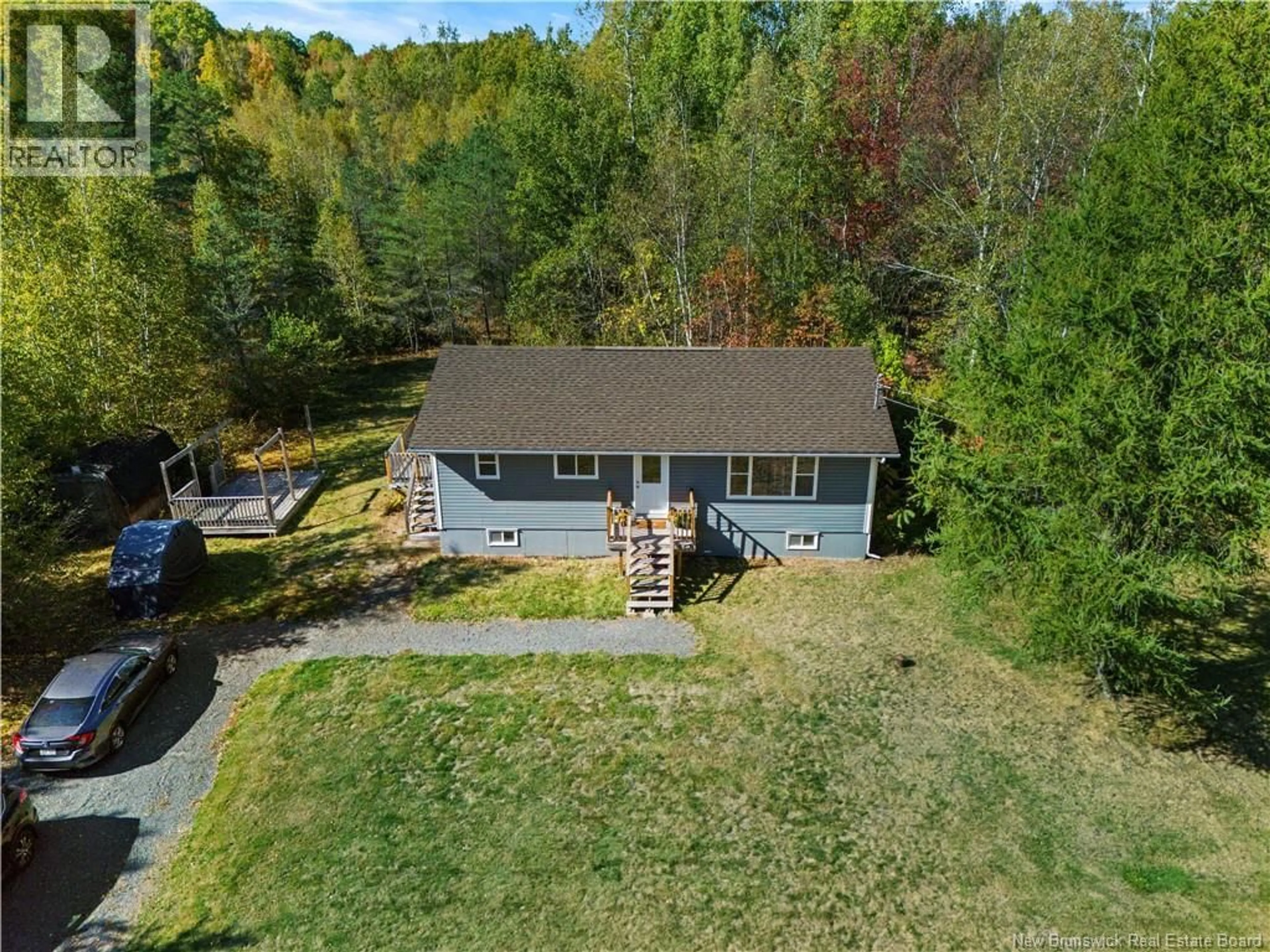 A pic from outside/outdoor area/front of a property/back of a property/a pic from drone, water/lake/river/ocean view for 42 GILBERT DRIVE, Burton New Brunswick E2V3H9