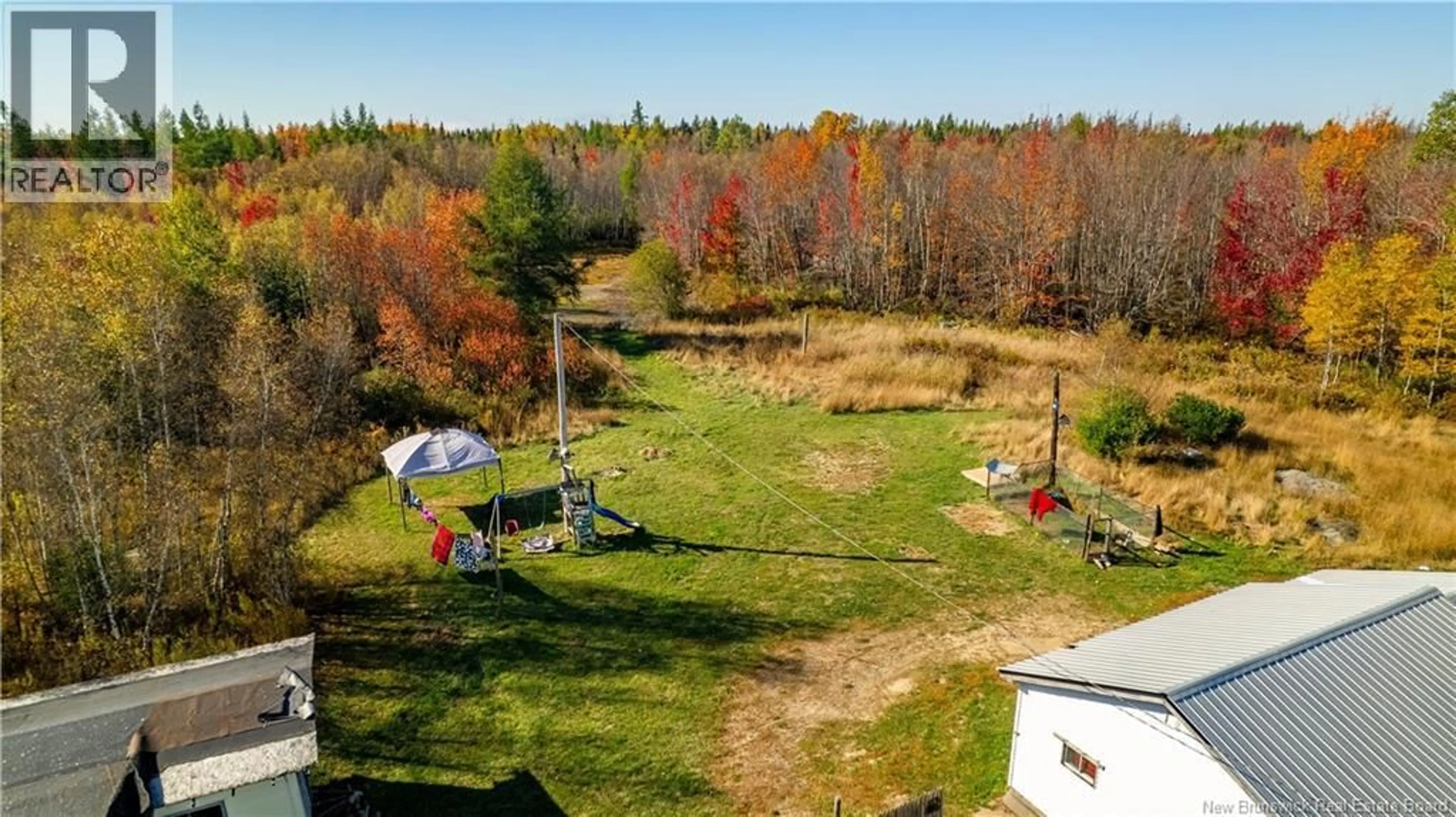 A pic from outside/outdoor area/front of a property/back of a property/a pic from drone, forest/trees view for 390 SCOTT ROAD, Honeydale New Brunswick E5A1P5