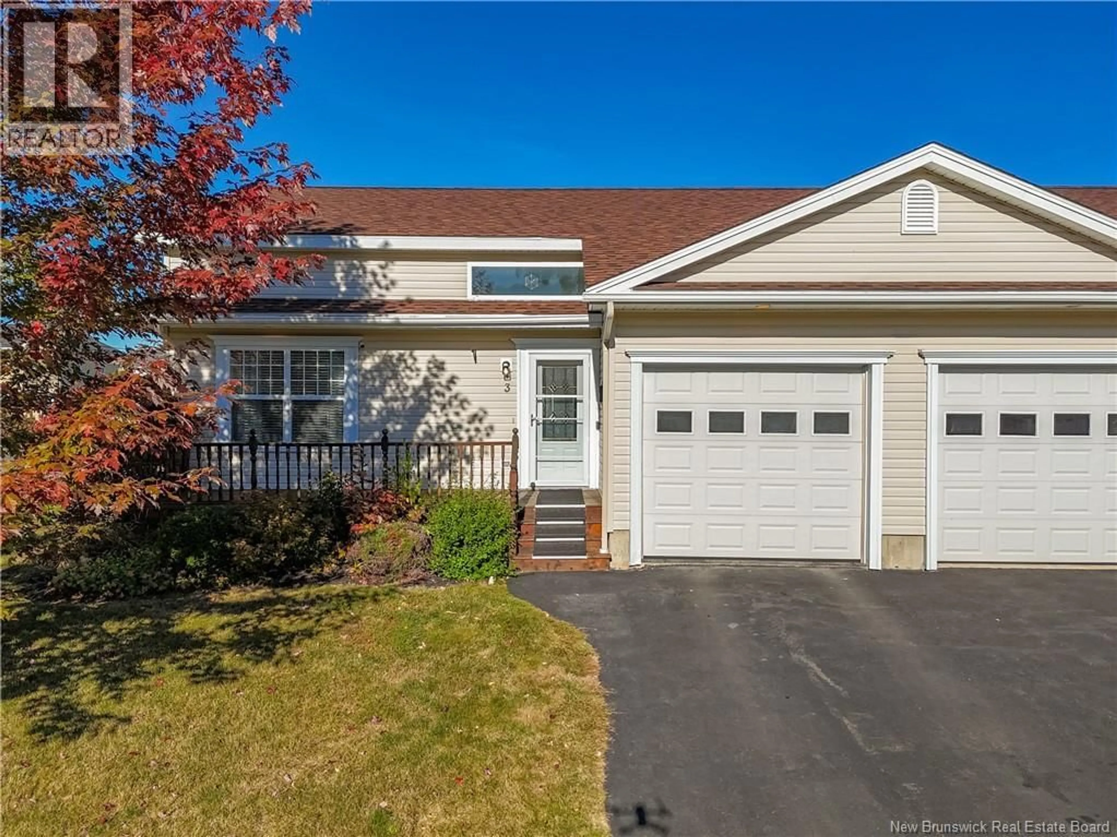 Home with vinyl exterior material, street for 3 HARLEY AVENUE, Fredericton New Brunswick E3G0J7